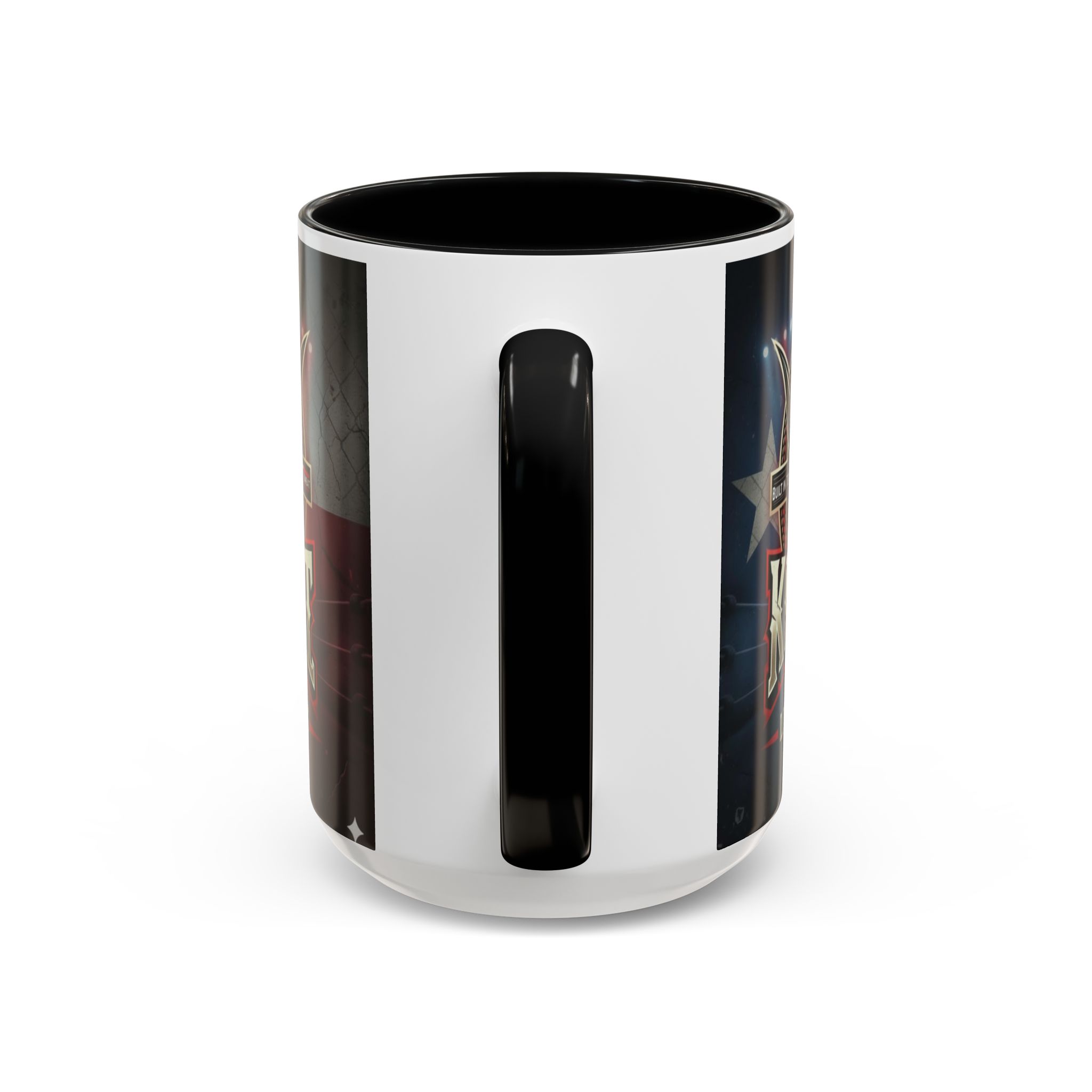 Texas Kombat League Live Wrestling Accent Coffee Mug - Image 4