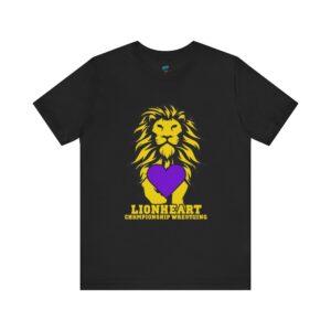 Lionheart Championship Wrestling Tee - Unisex Jersey Short Sleeve Shirt
