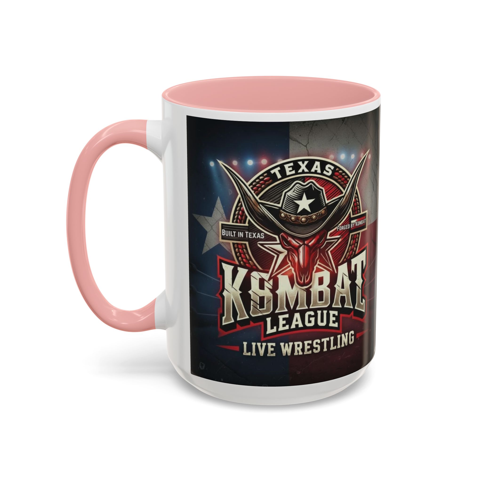 Texas Kombat League Live Wrestling Accent Coffee Mug - Image 15
