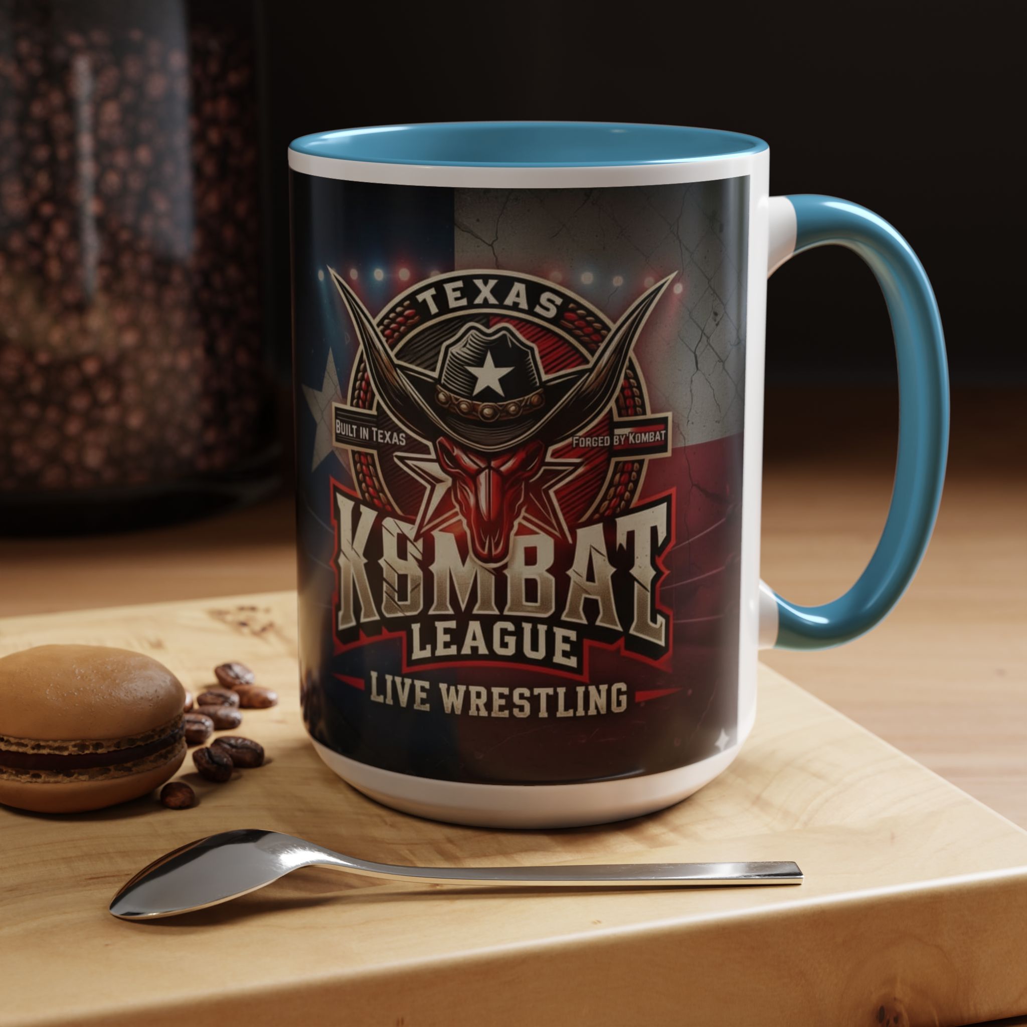 Texas Kombat League Live Wrestling Accent Coffee Mug - Image 29