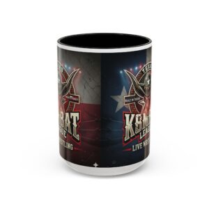 Texas Kombat League Live Wrestling Accent Coffee Mug