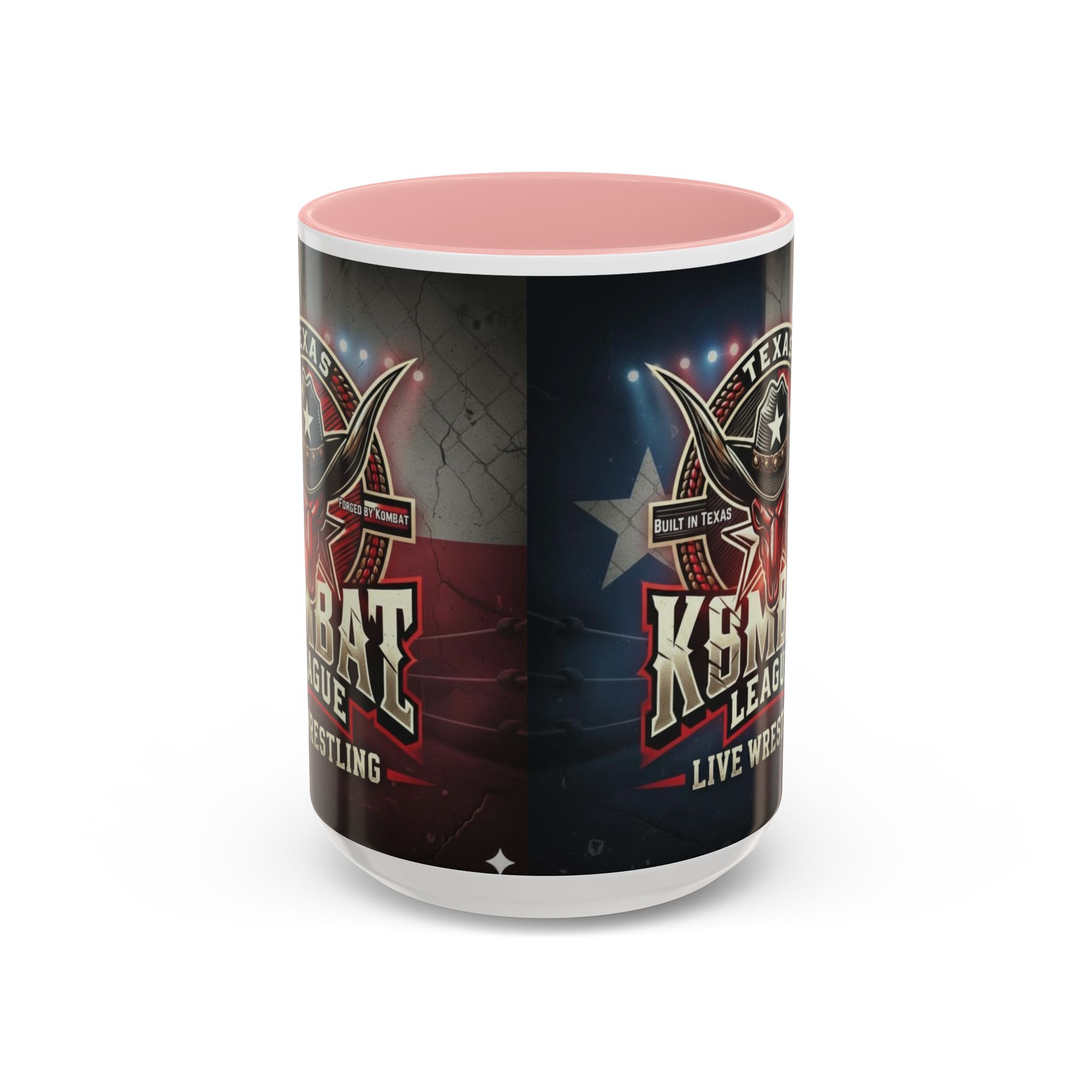 Texas Kombat League Live Wrestling Accent Coffee Mug - Image 13