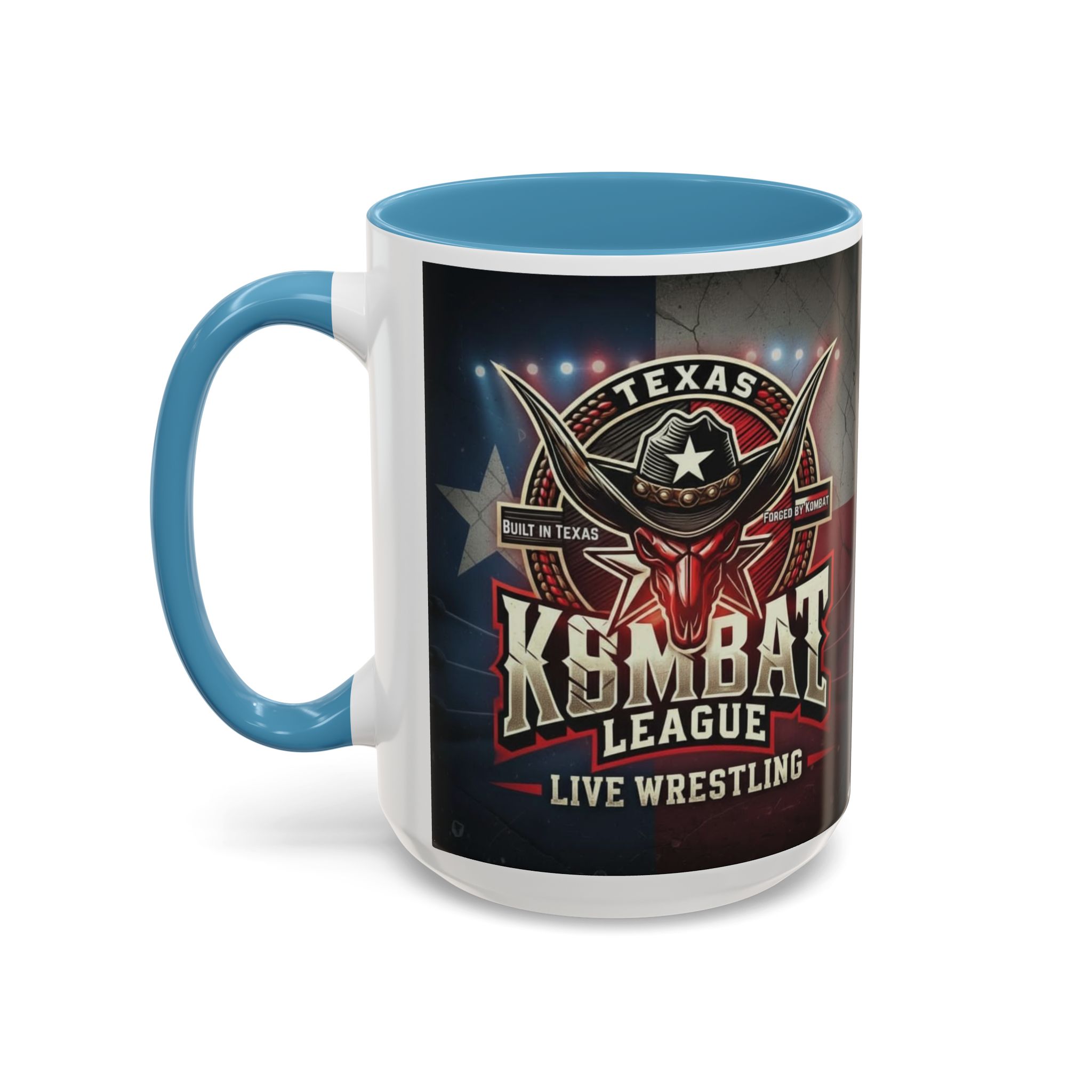 Texas Kombat League Live Wrestling Accent Coffee Mug - Image 27