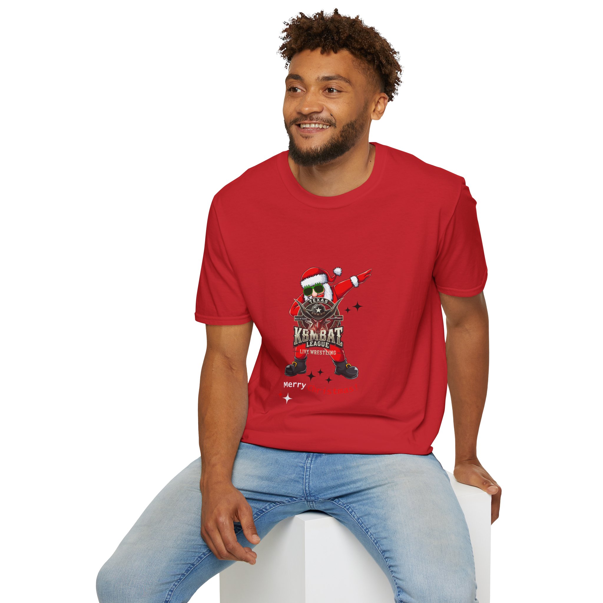 Texas Kombat League Christmas T-shirt - Image 18