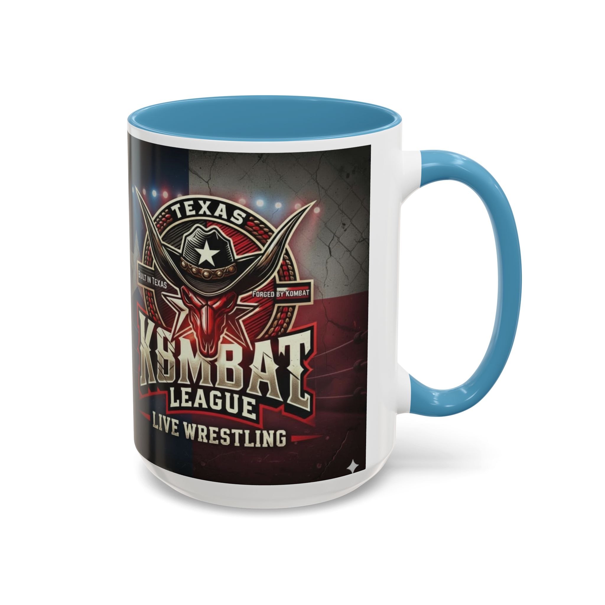 Texas Kombat League Live Wrestling Accent Coffee Mug - Image 26