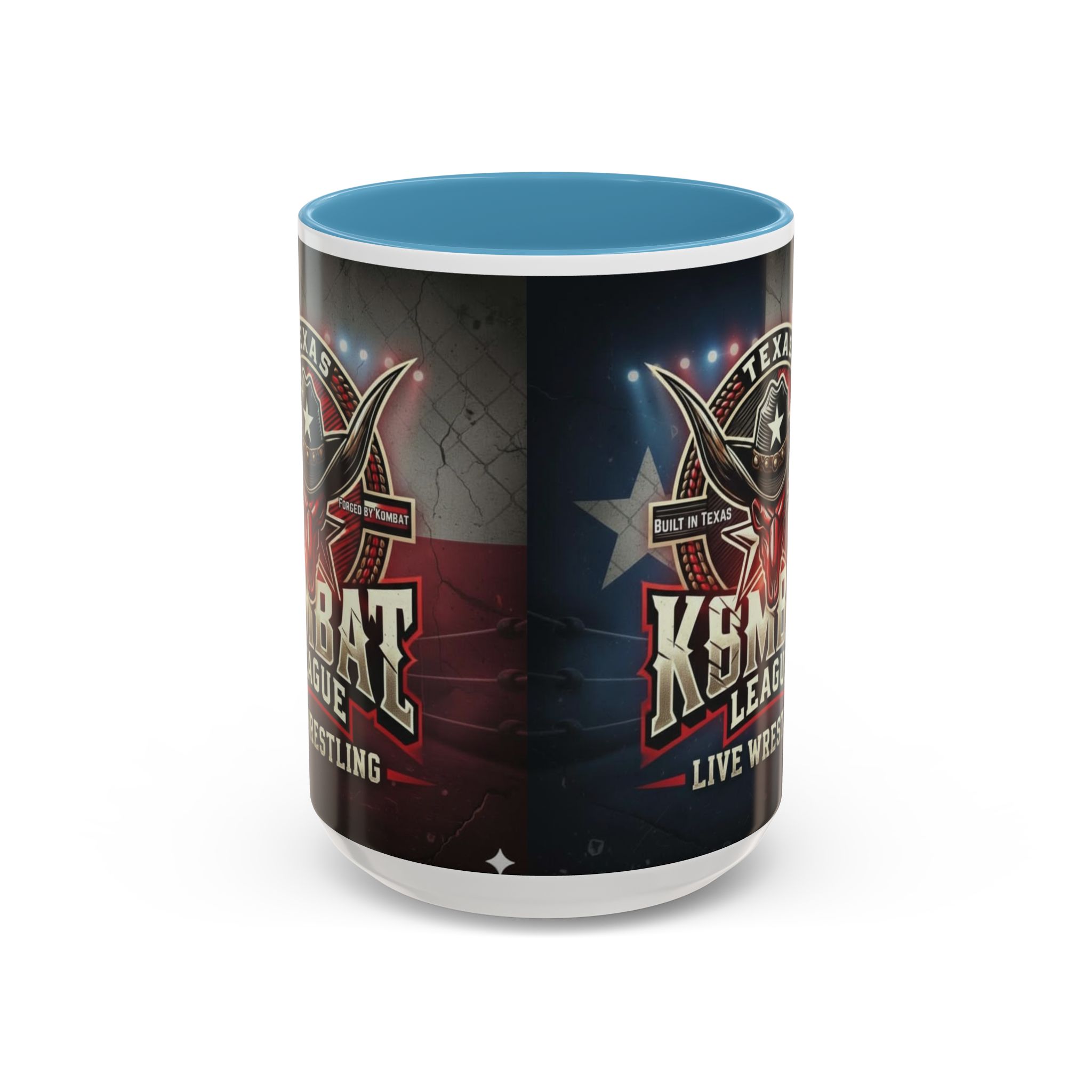 Texas Kombat League Live Wrestling Accent Coffee Mug - Image 25