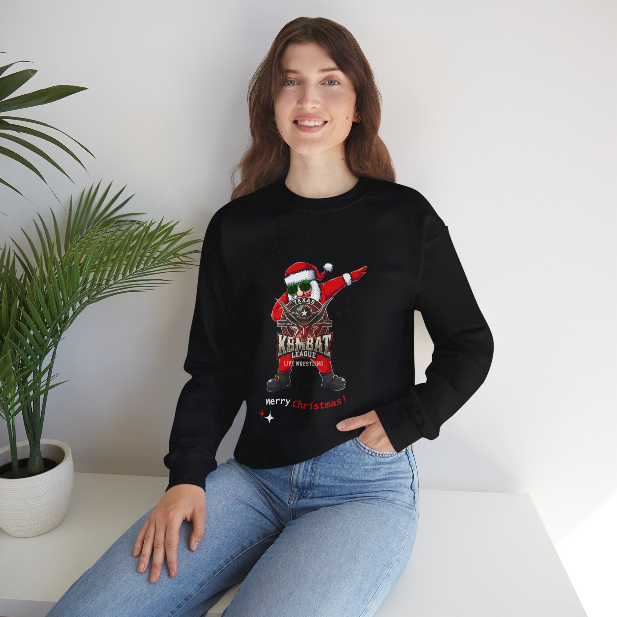 Texas Kombat League Christmas Sweatshirt - Image 5
