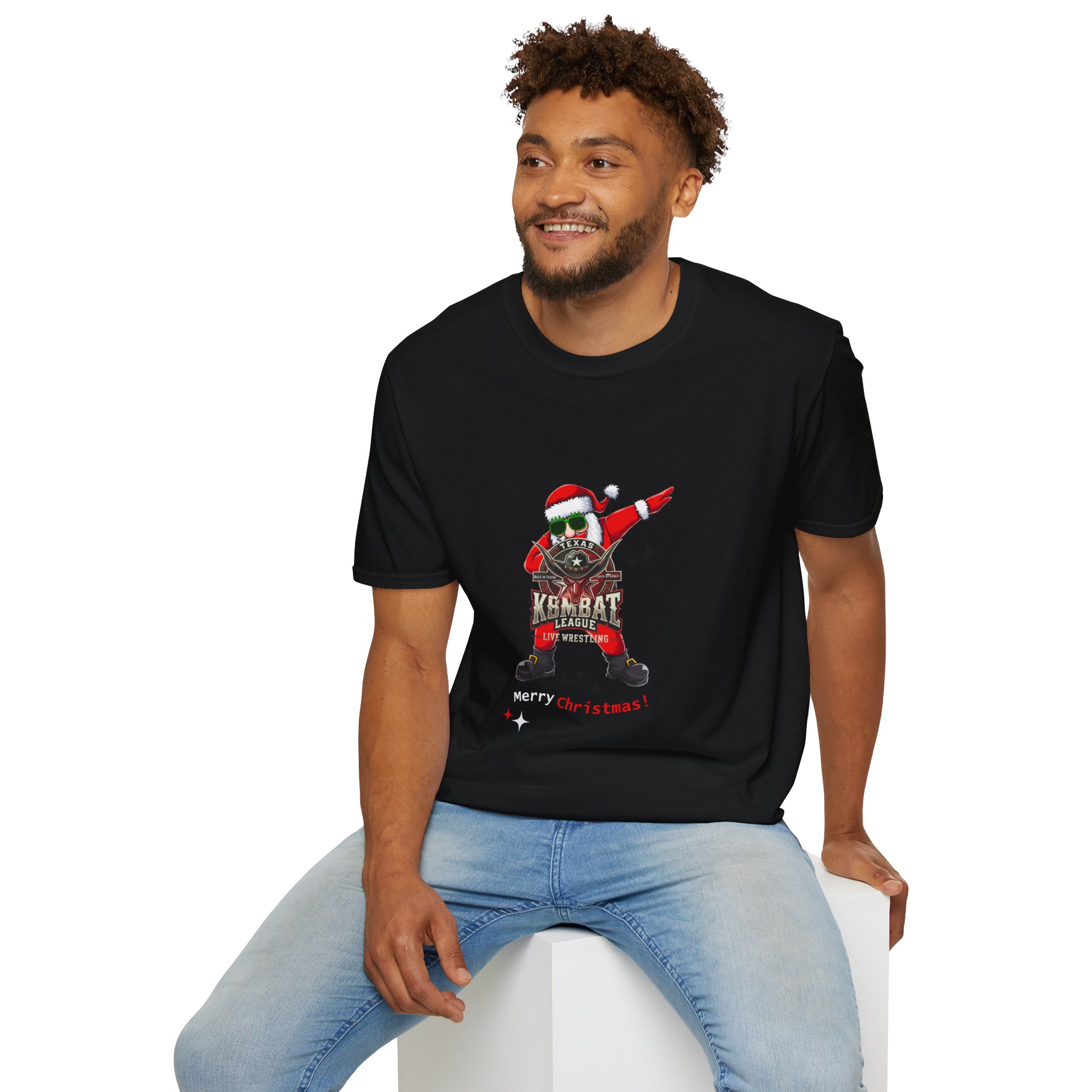 Texas Kombat League Christmas T-shirt - Image 6