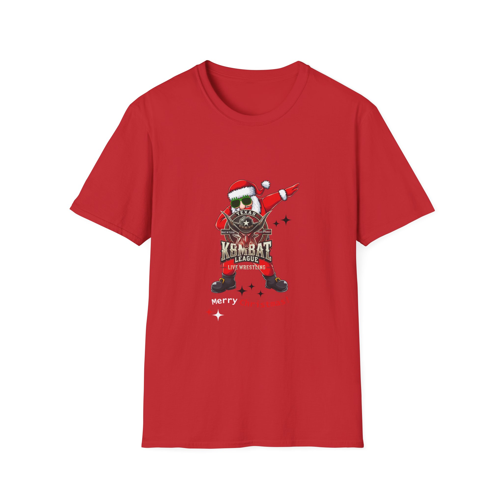 Texas Kombat League Christmas T-shirt - Image 13