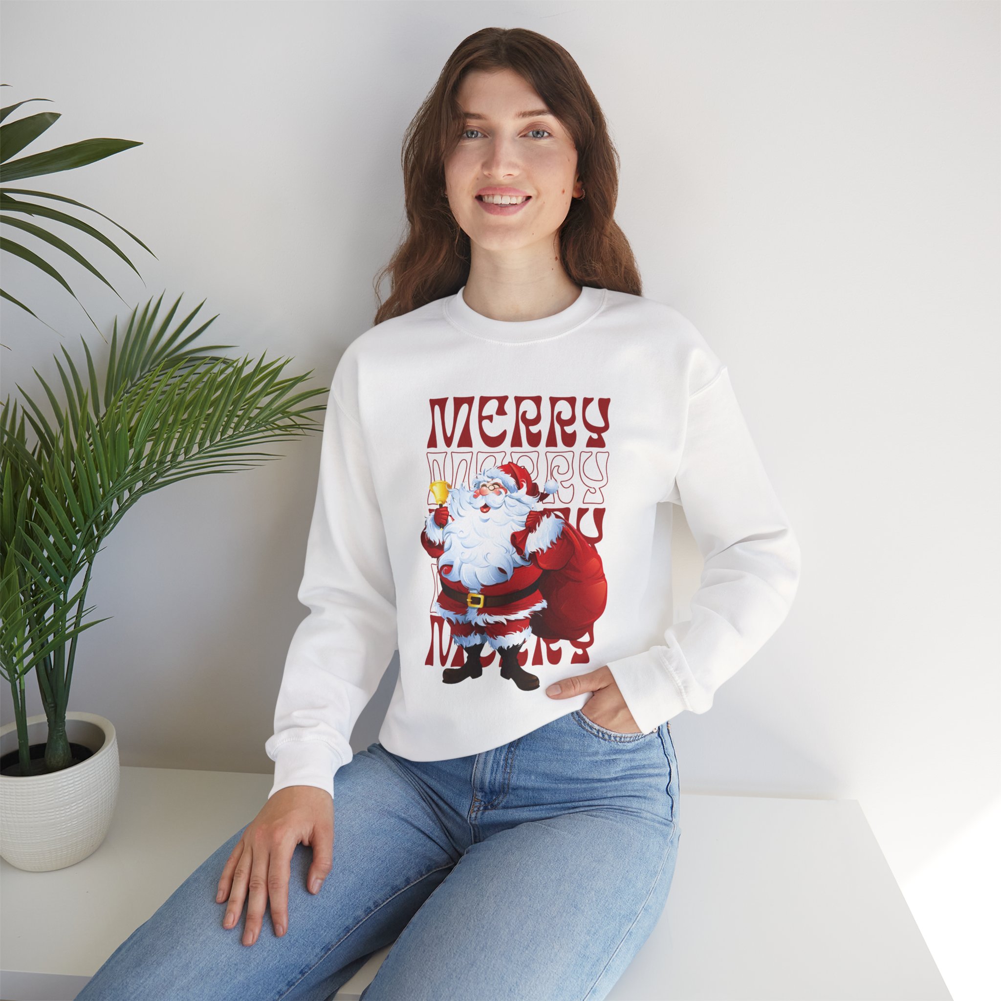 Santa Claus Merry Christmas Family Sweatshirt - Image 9