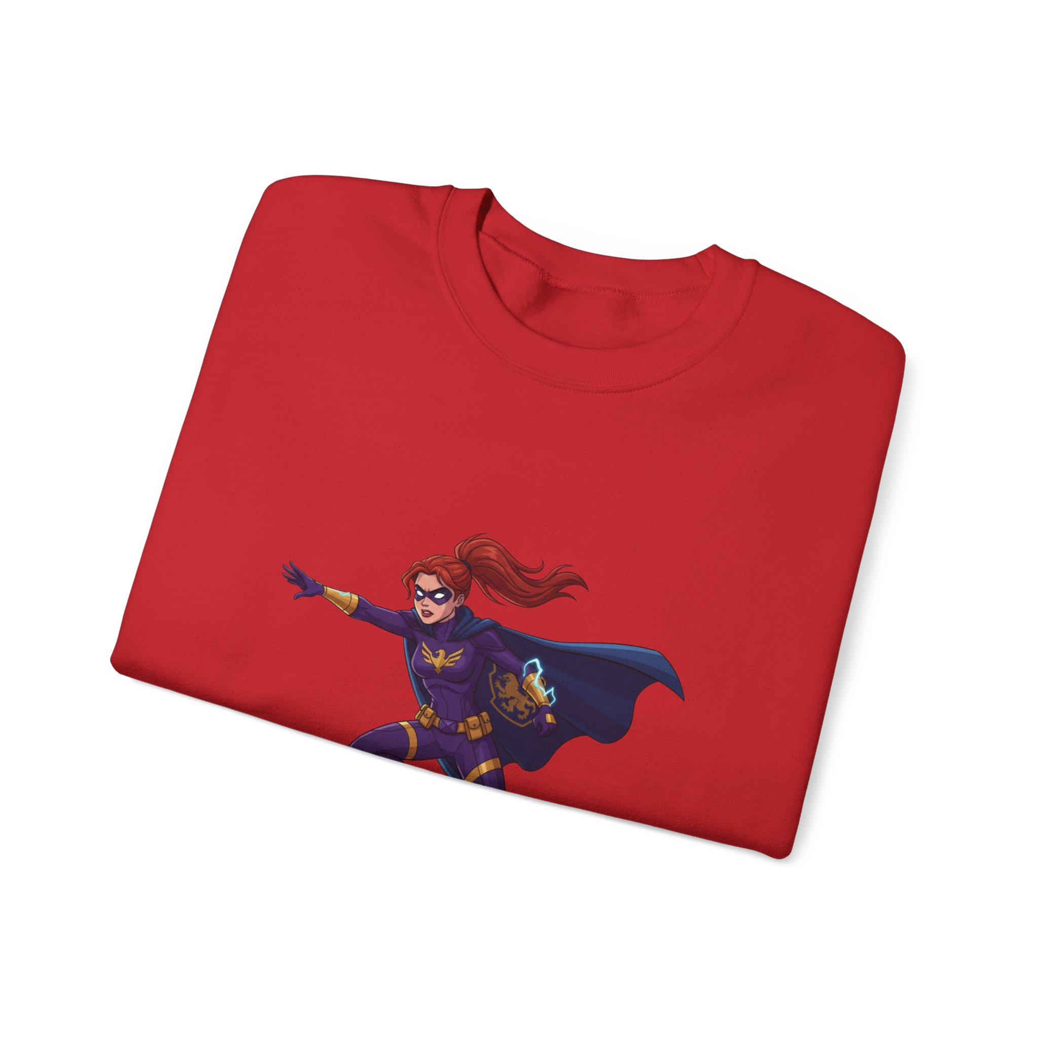 Heroine Action Pose Crewneck Sweatshirt - Image 17