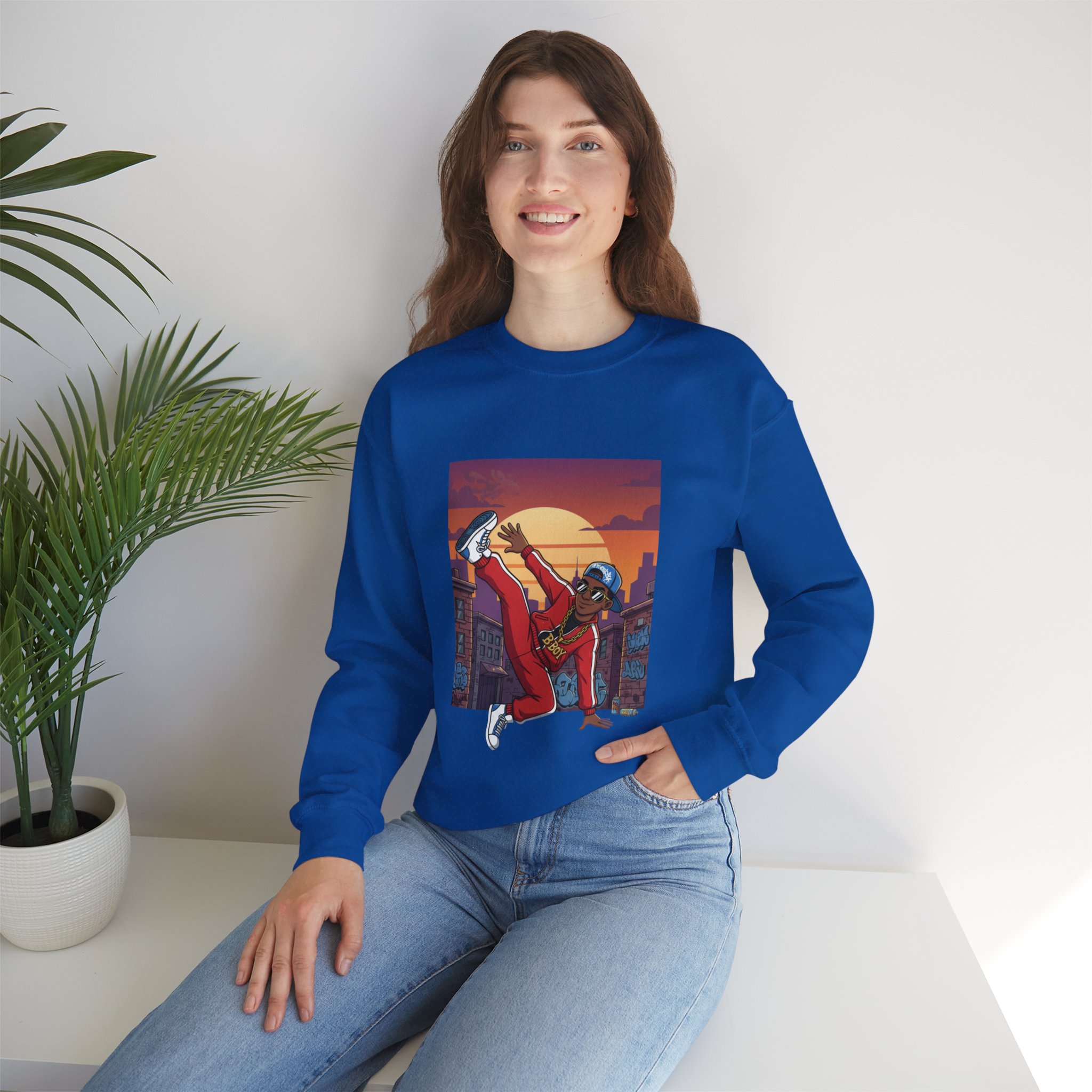 Breakdance Sunset Crewneck Sweatshirt - Image 11