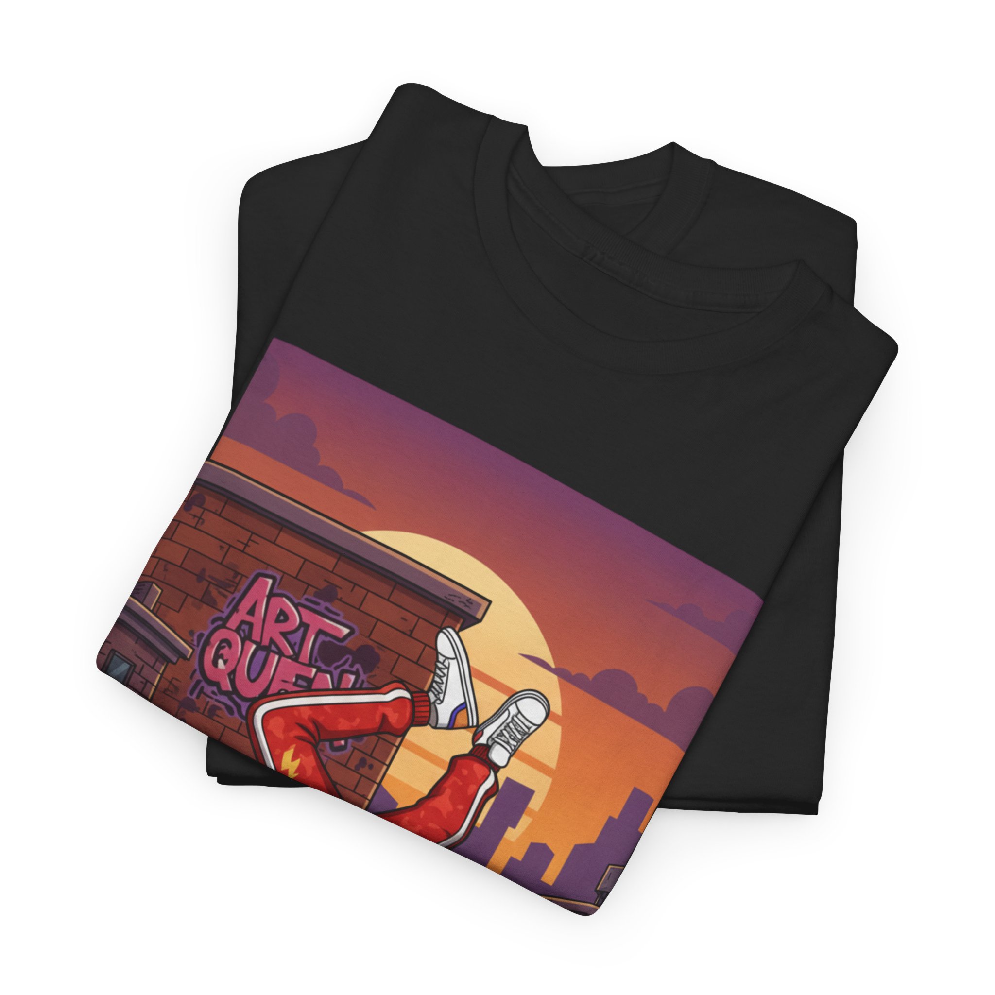 Breakdance Street Art T‑Shirt — Urban Bboy Sunset Graphic Tee - Image 11