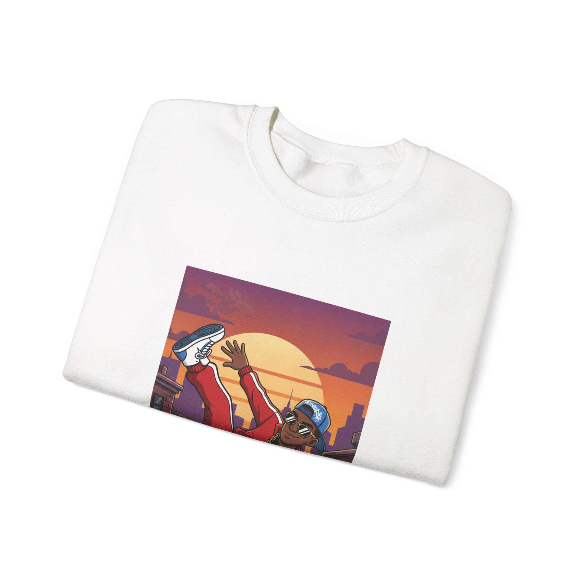 Breakdance Sunset Crewneck Sweatshirt - Image 2