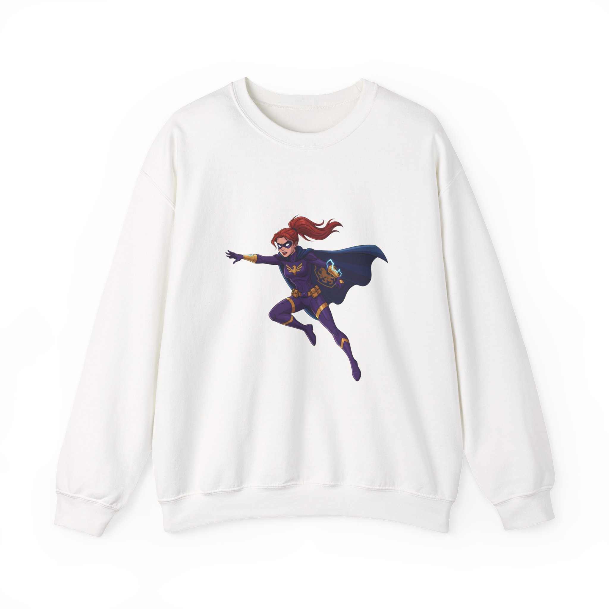 Heroine Action Pose Crewneck Sweatshirt
