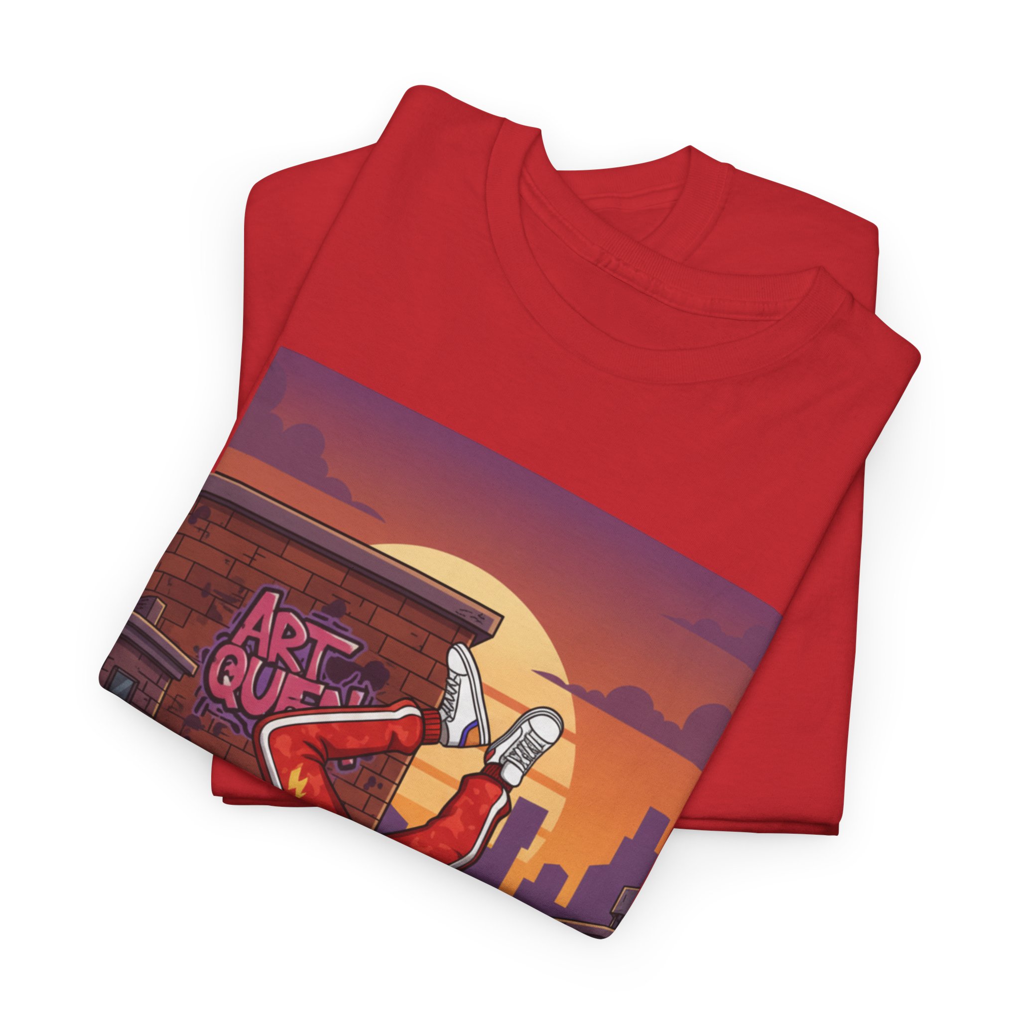 Breakdance Street Art T‑Shirt — Urban Bboy Sunset Graphic Tee - Image 27