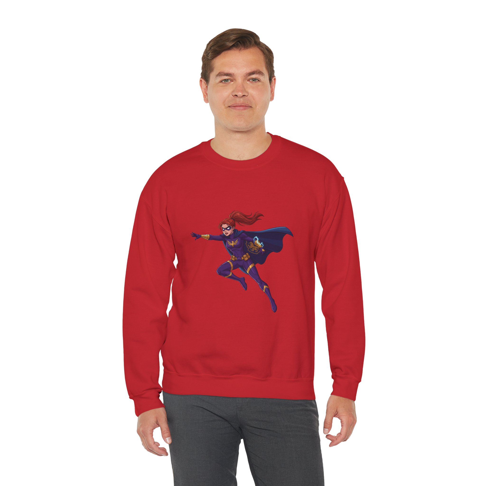 Heroine Action Pose Crewneck Sweatshirt - Image 19