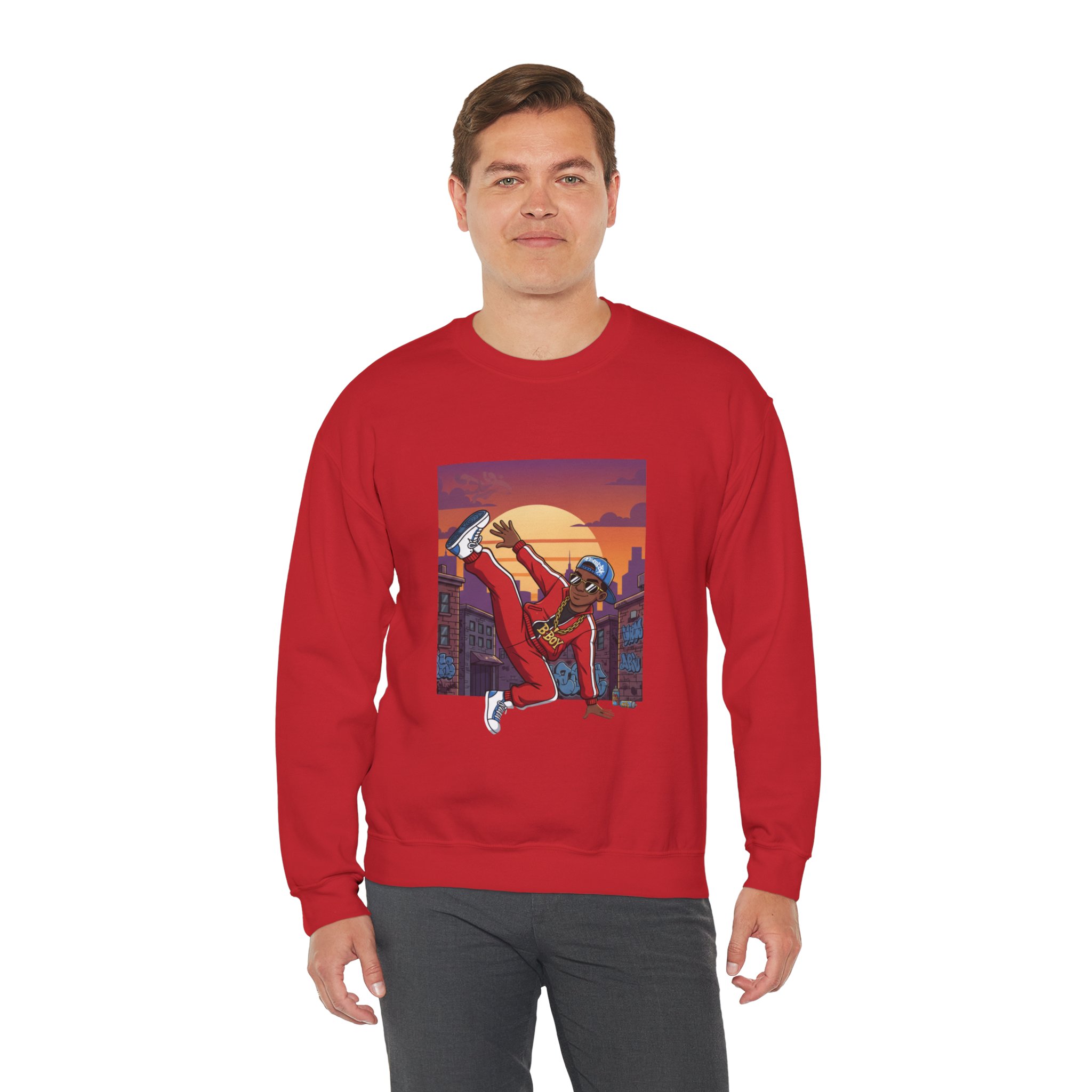 Breakdance Sunset Crewneck Sweatshirt - Image 16