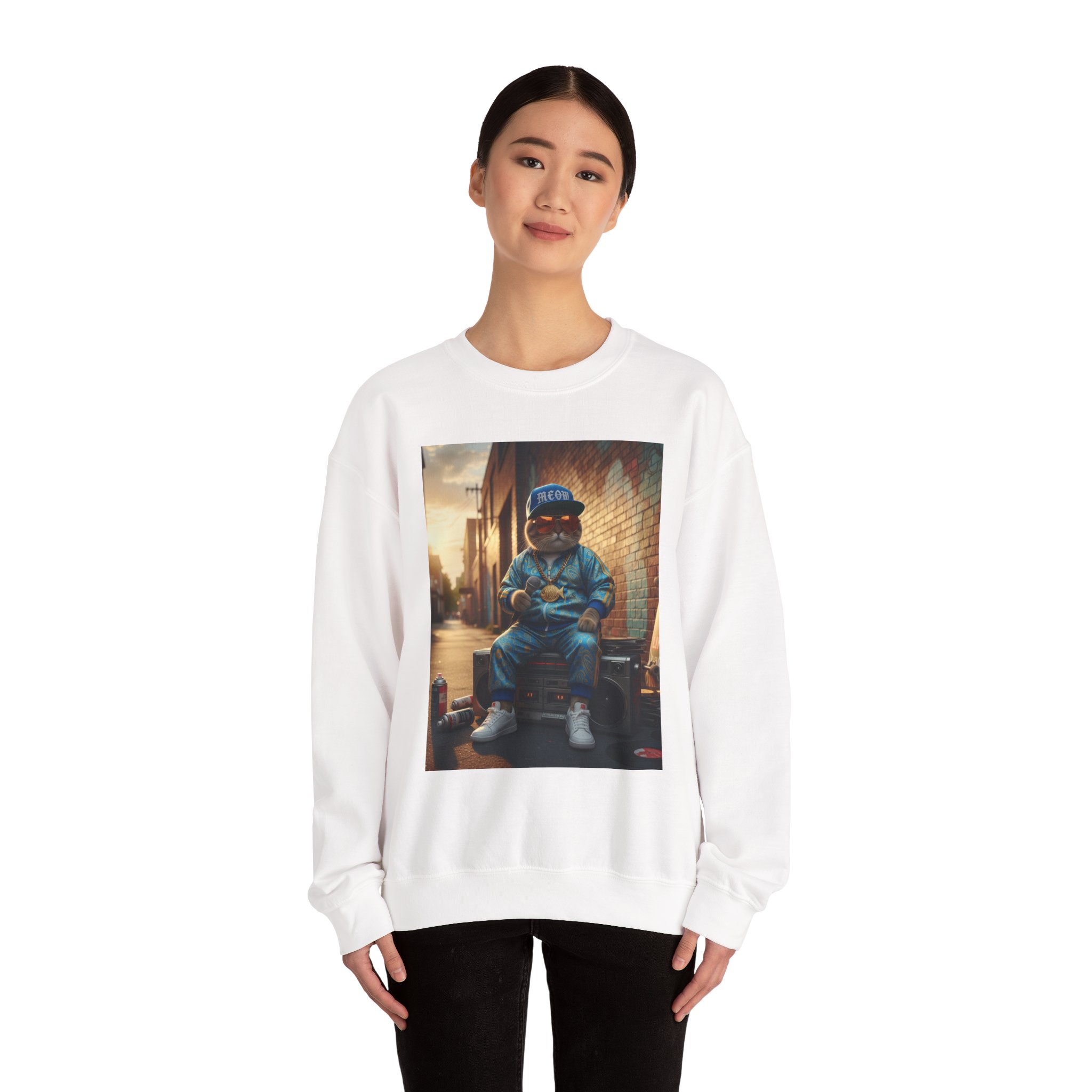 Urban Cat Street Style Sweatshirt - Image 8
