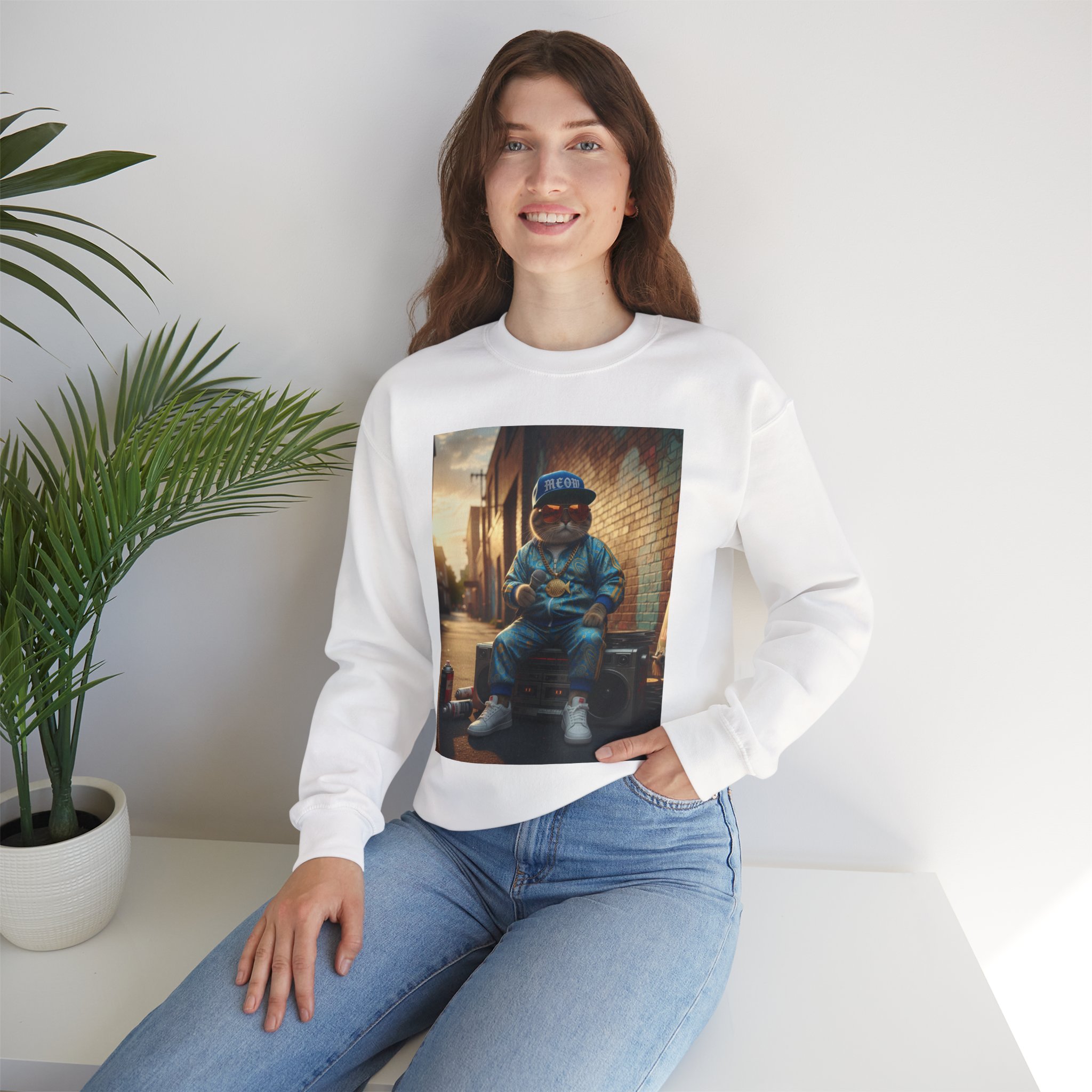 Urban Cat Street Style Sweatshirt - Image 9