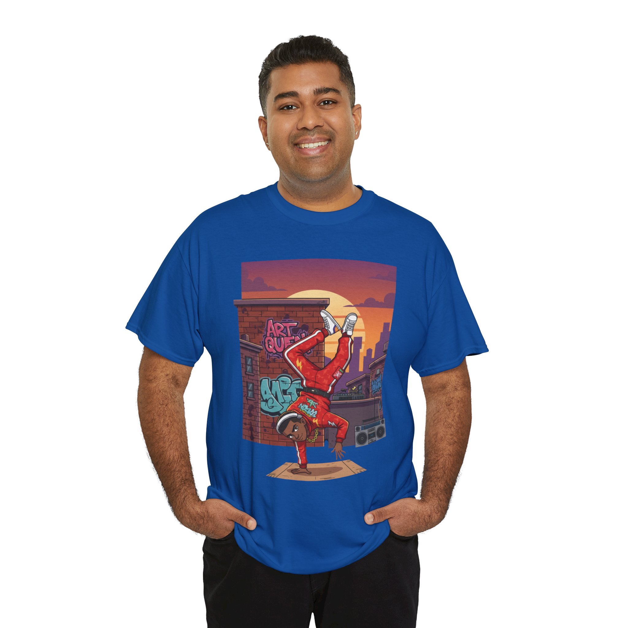 Breakdance Street Art T‑Shirt — Urban Bboy Sunset Graphic Tee - Image 22