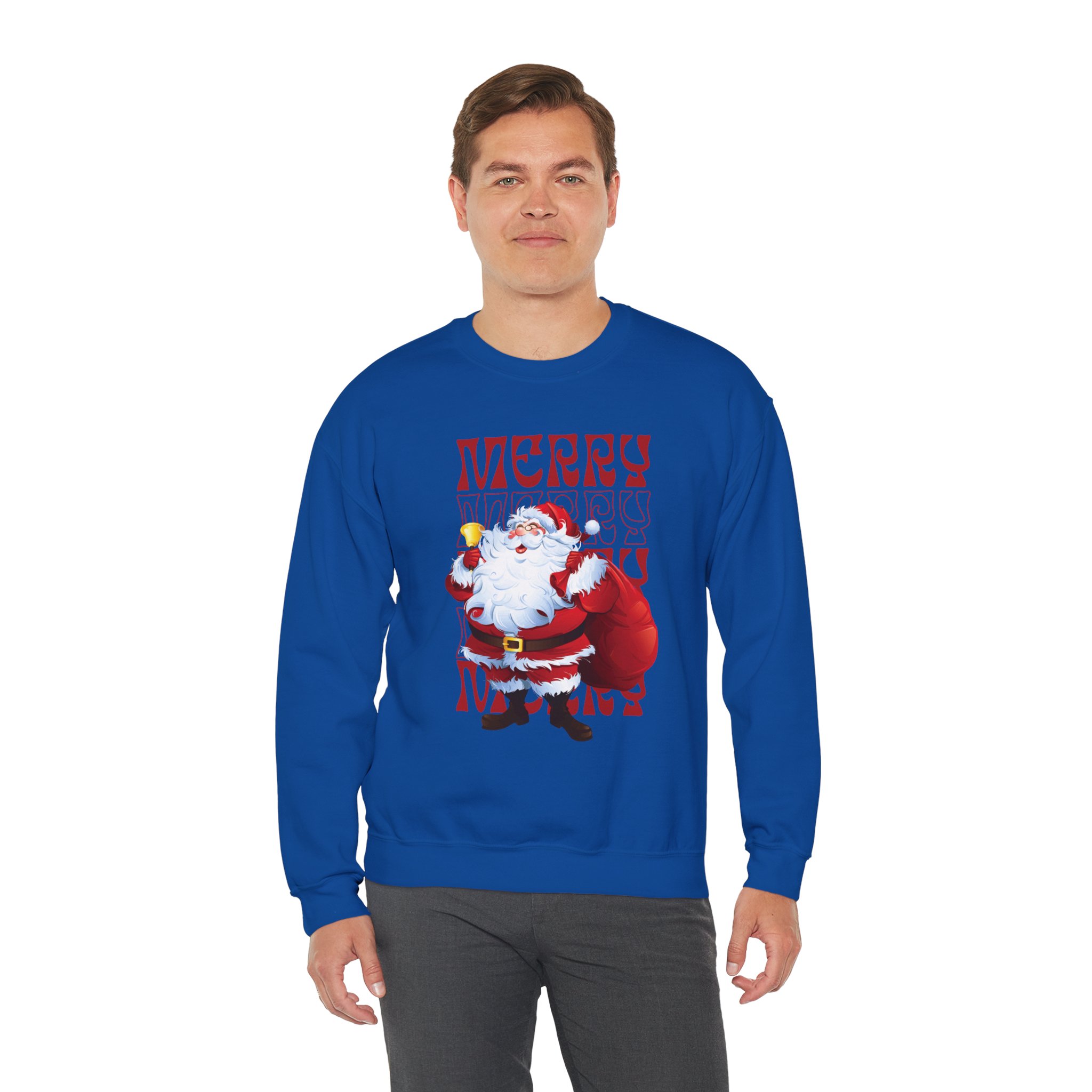 Santa Claus Merry Christmas Family Sweatshirt - Image 12