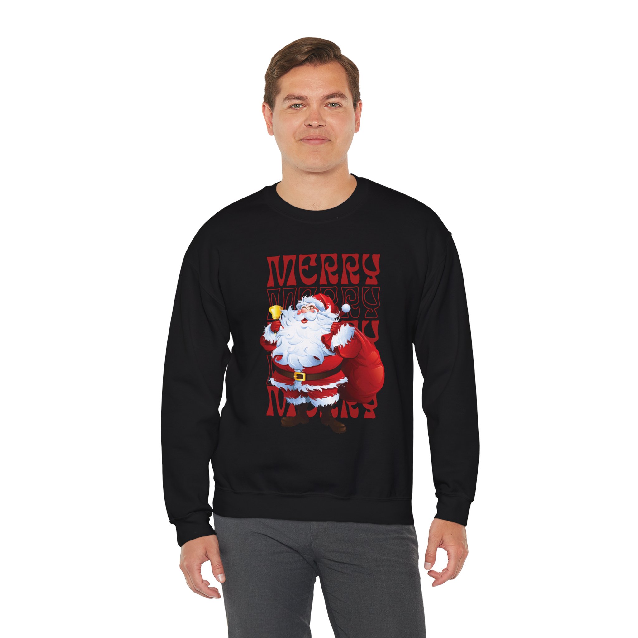 Santa Claus Merry Christmas Family Sweatshirt - Image 4