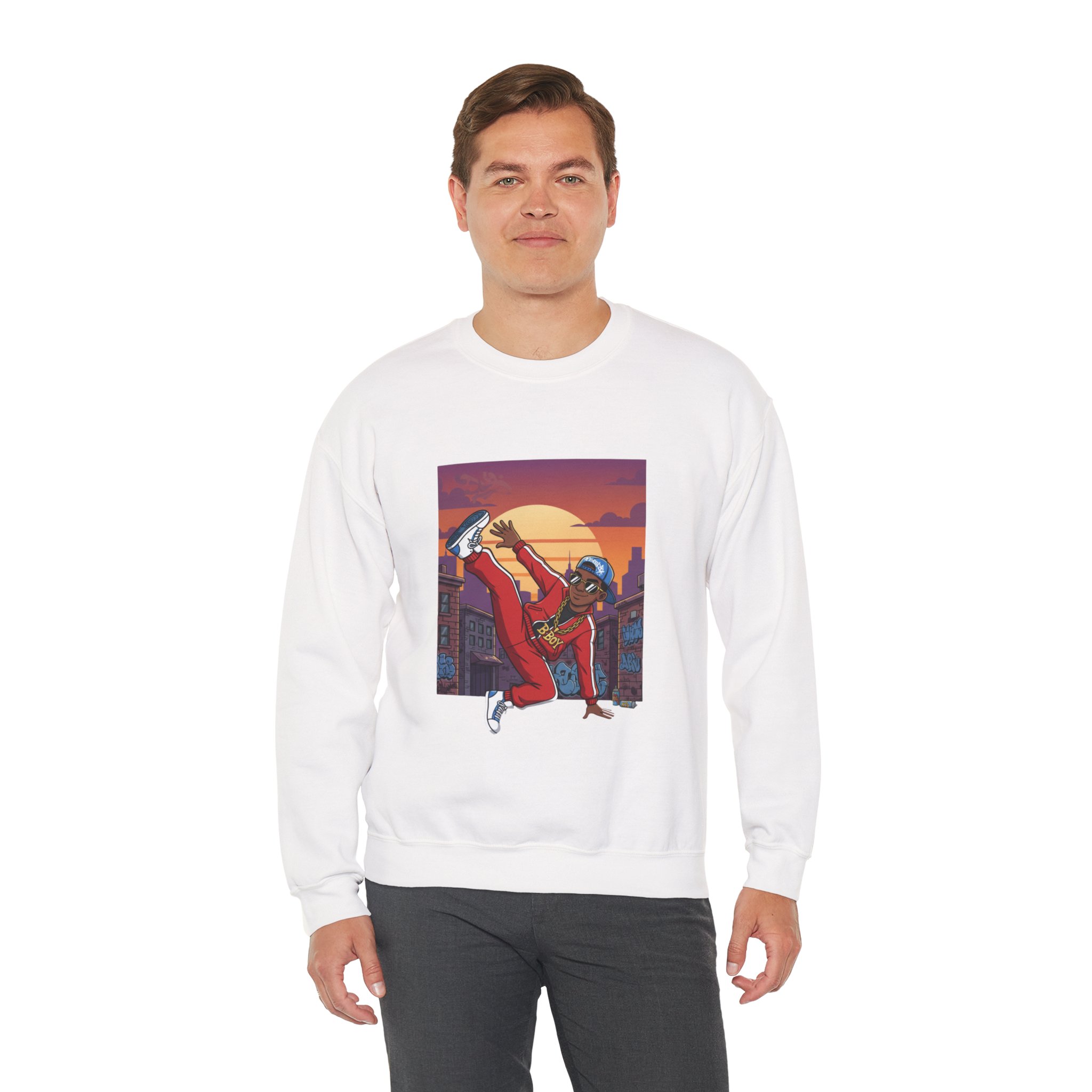 Breakdance Sunset Crewneck Sweatshirt - Image 4