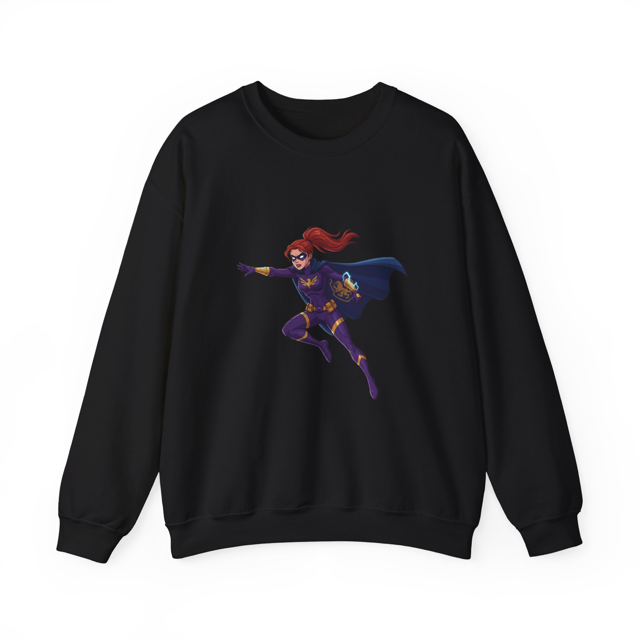 Heroine Action Pose Crewneck Sweatshirt - Image 6
