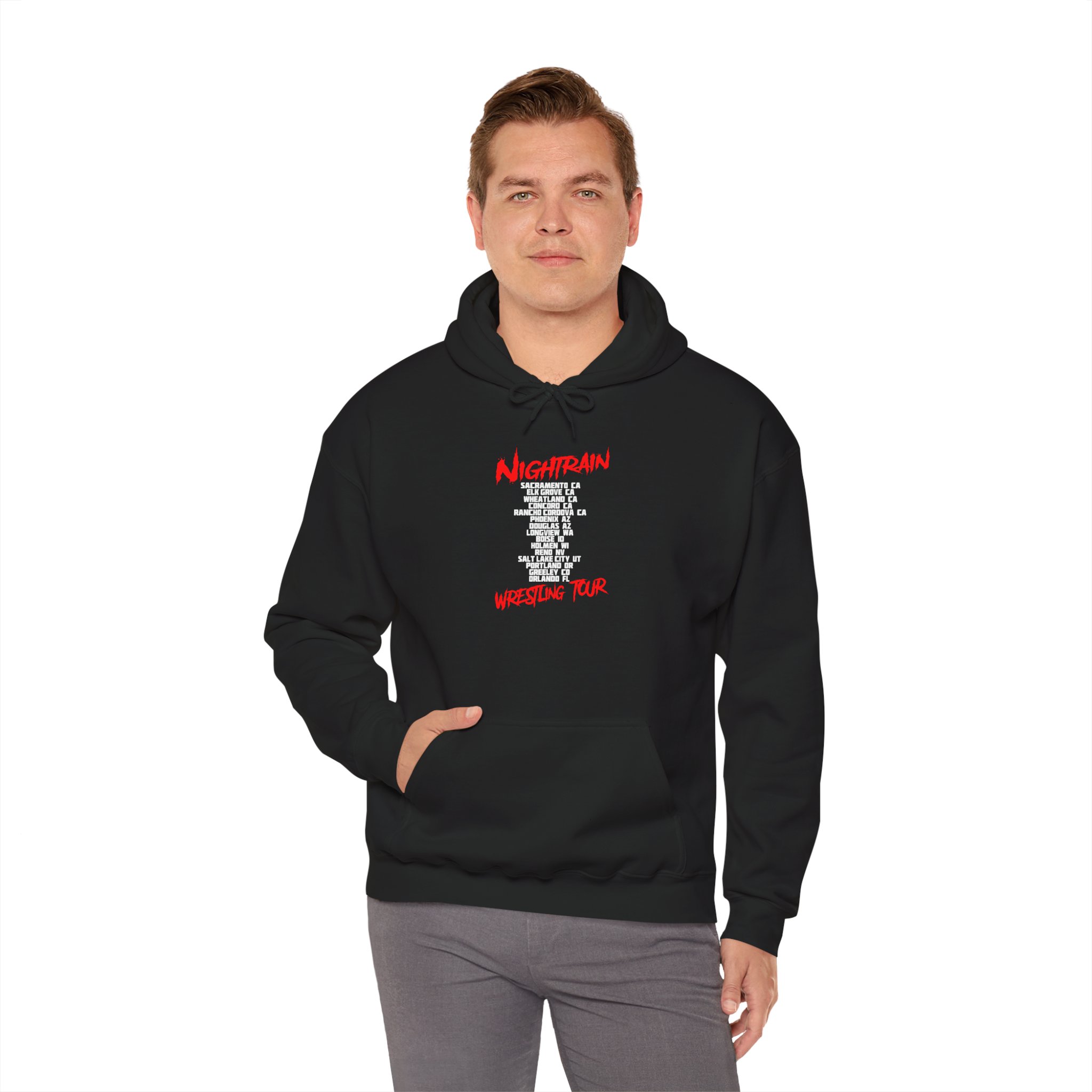 Nick Nighttrain Wrestling Tour Hoodie - Image 8