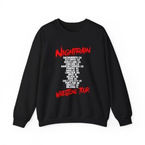 Nick NightRain Wrestling Tour Crewneck Sweatshirt