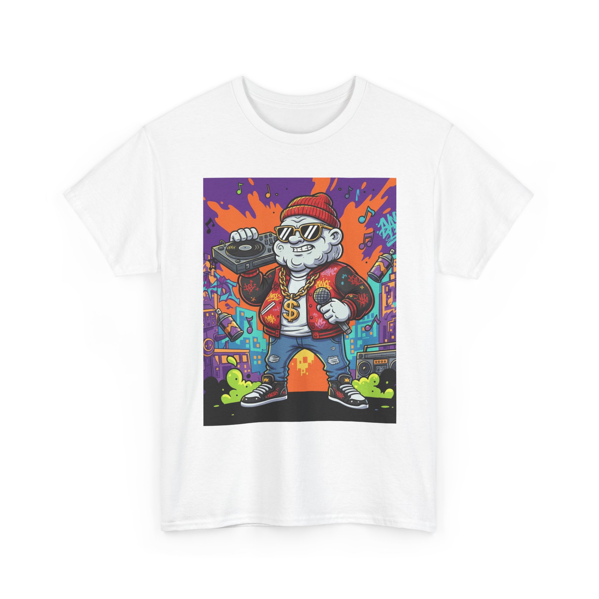 Cat Rapper Graphic Tee - Image 9