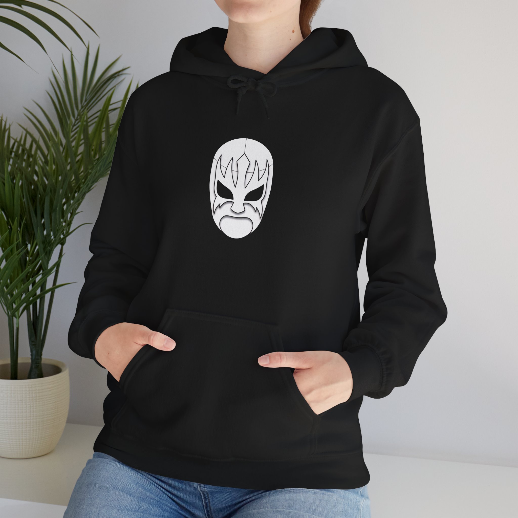 Resplandor Luchador White Mask Hoodie - Image 6