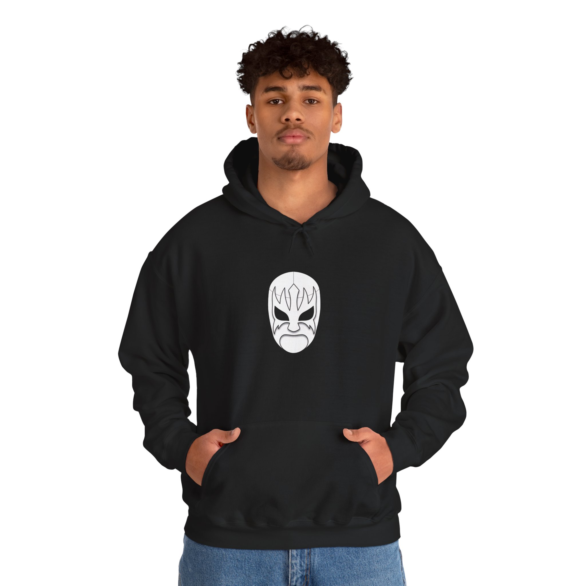 Resplandor Luchador White Mask Hoodie - Image 4