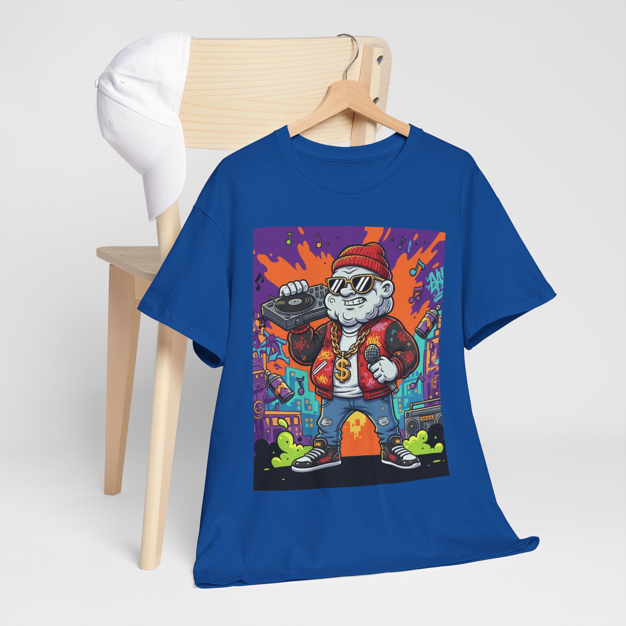 Cat Rapper Graphic Tee - Image 21