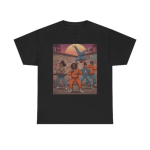 Retro Dance Crew Graphic Tee — Sunset Streetbreak Design