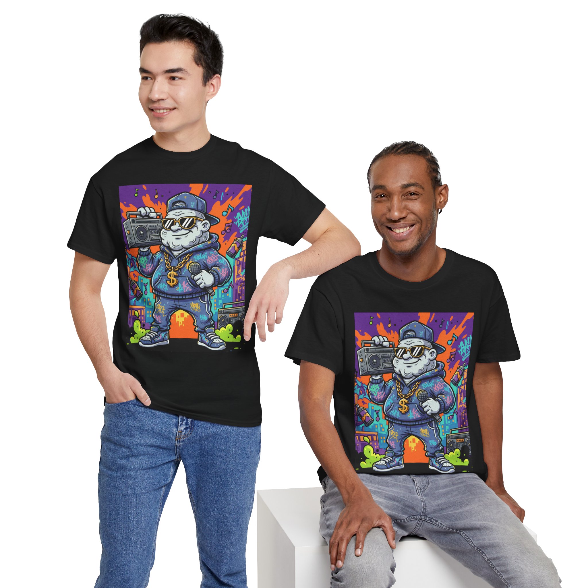 Streetwear Tee — Retro Hip-Hop Bear - Image 5