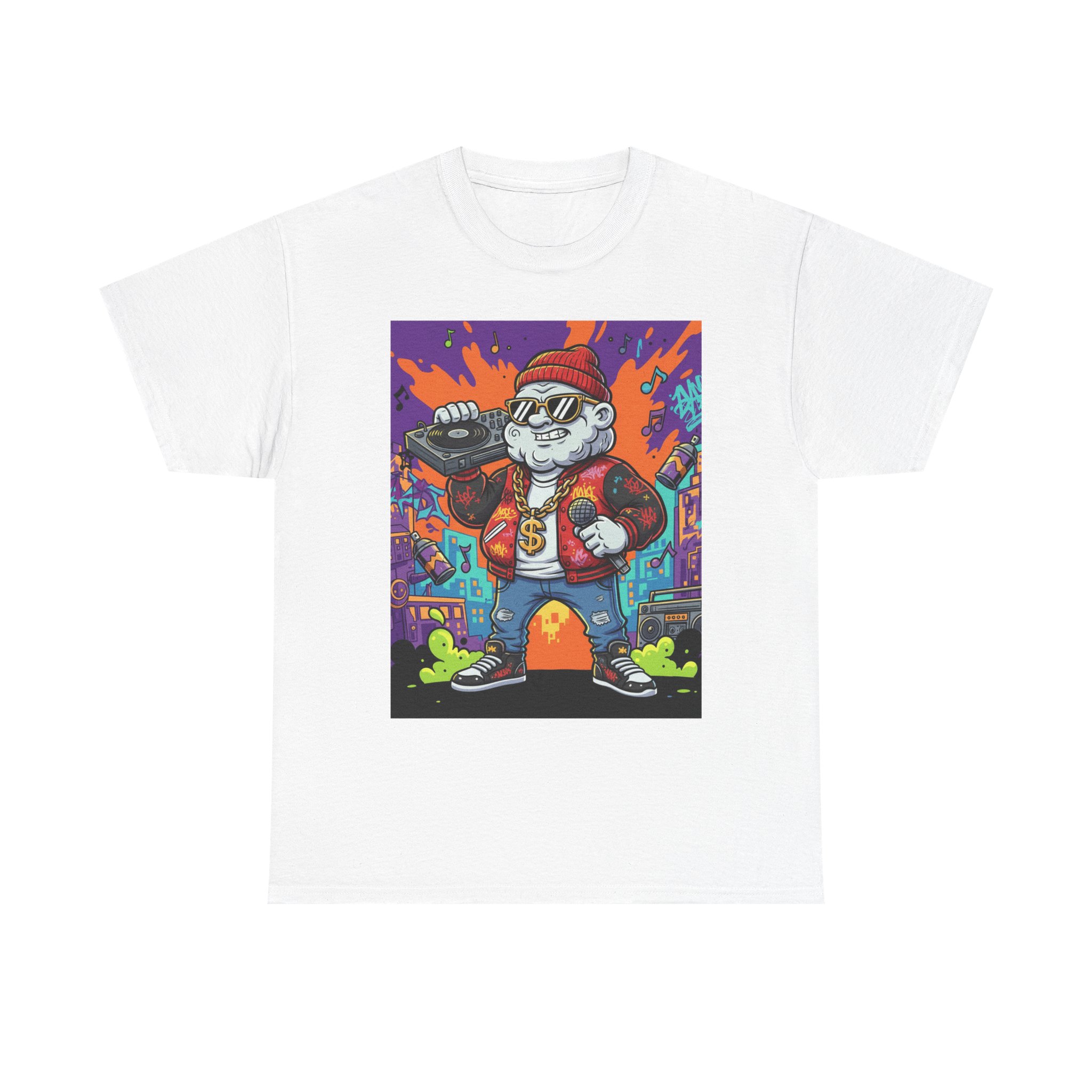 Cat Rapper Graphic Tee - Image 8