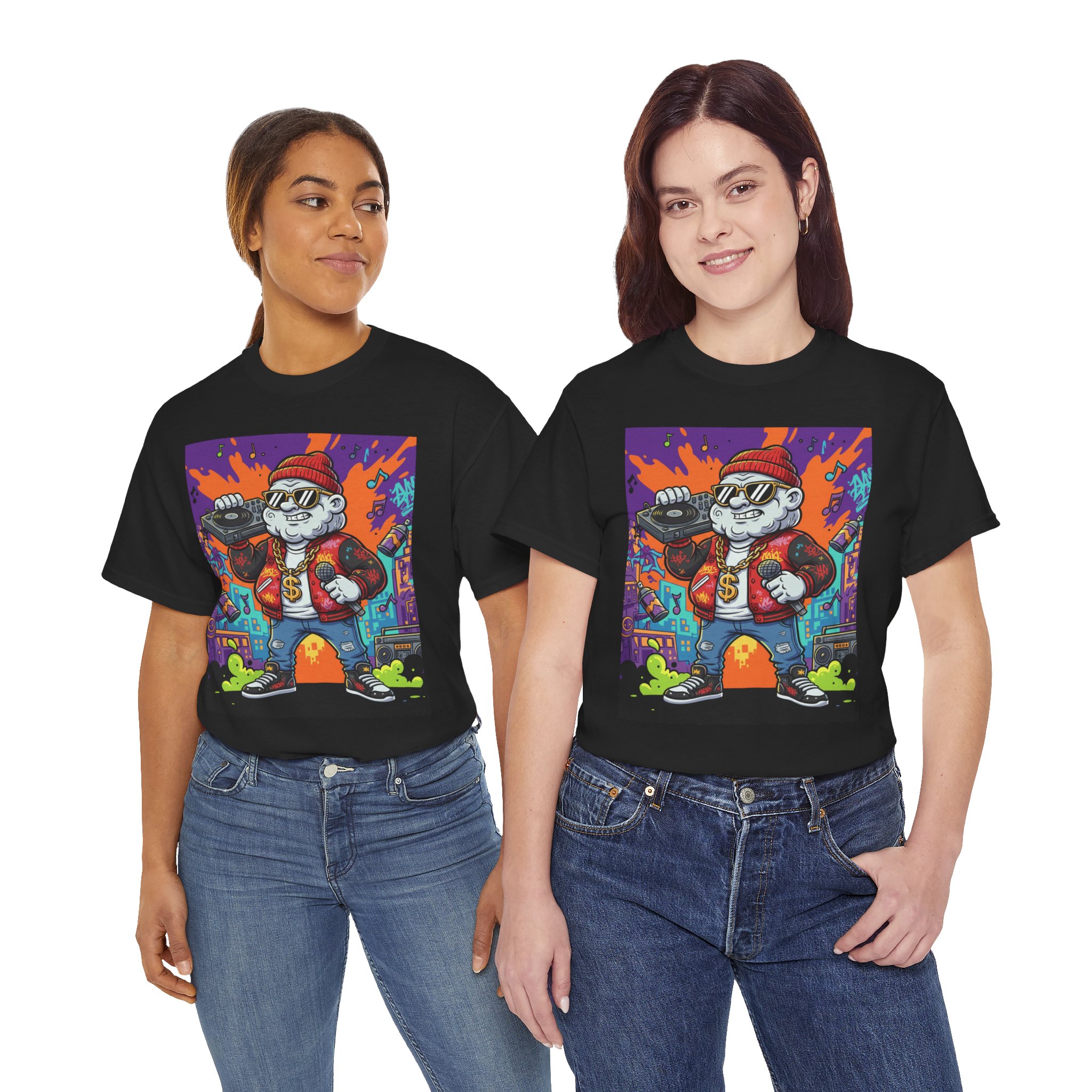 Cat Rapper Graphic Tee - Image 6