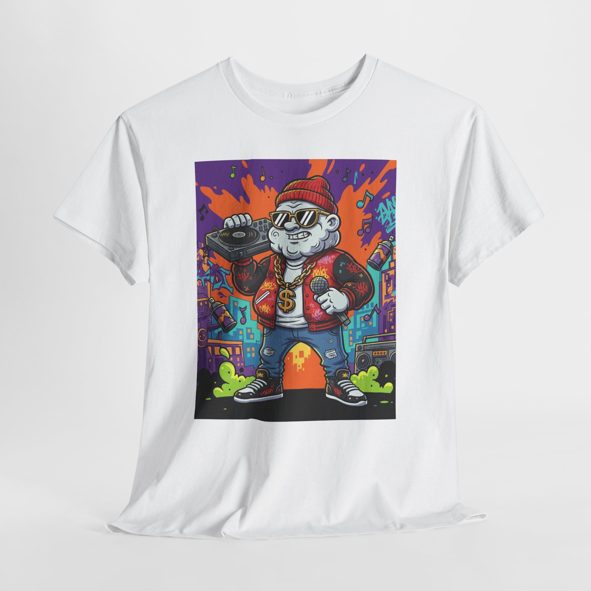 Cat Rapper Graphic Tee - Image 11