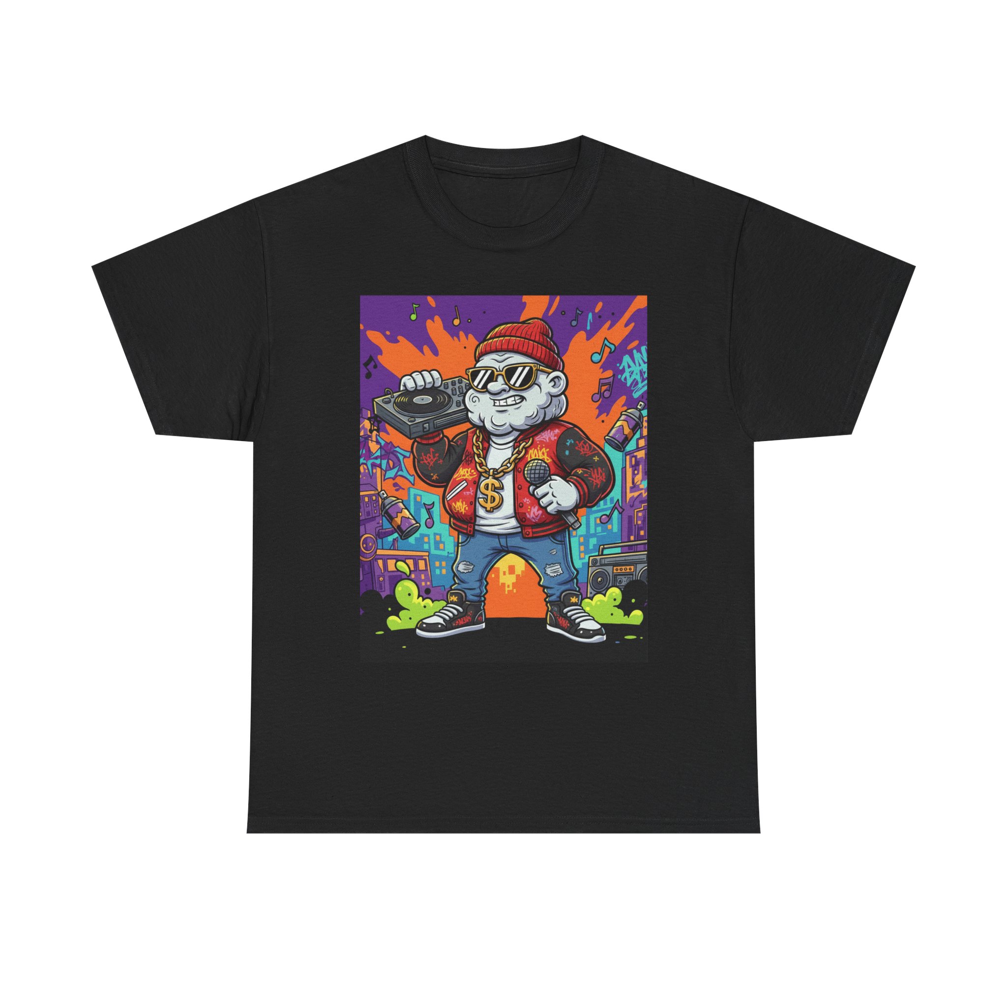 Cat Rapper Graphic Tee - Image 2