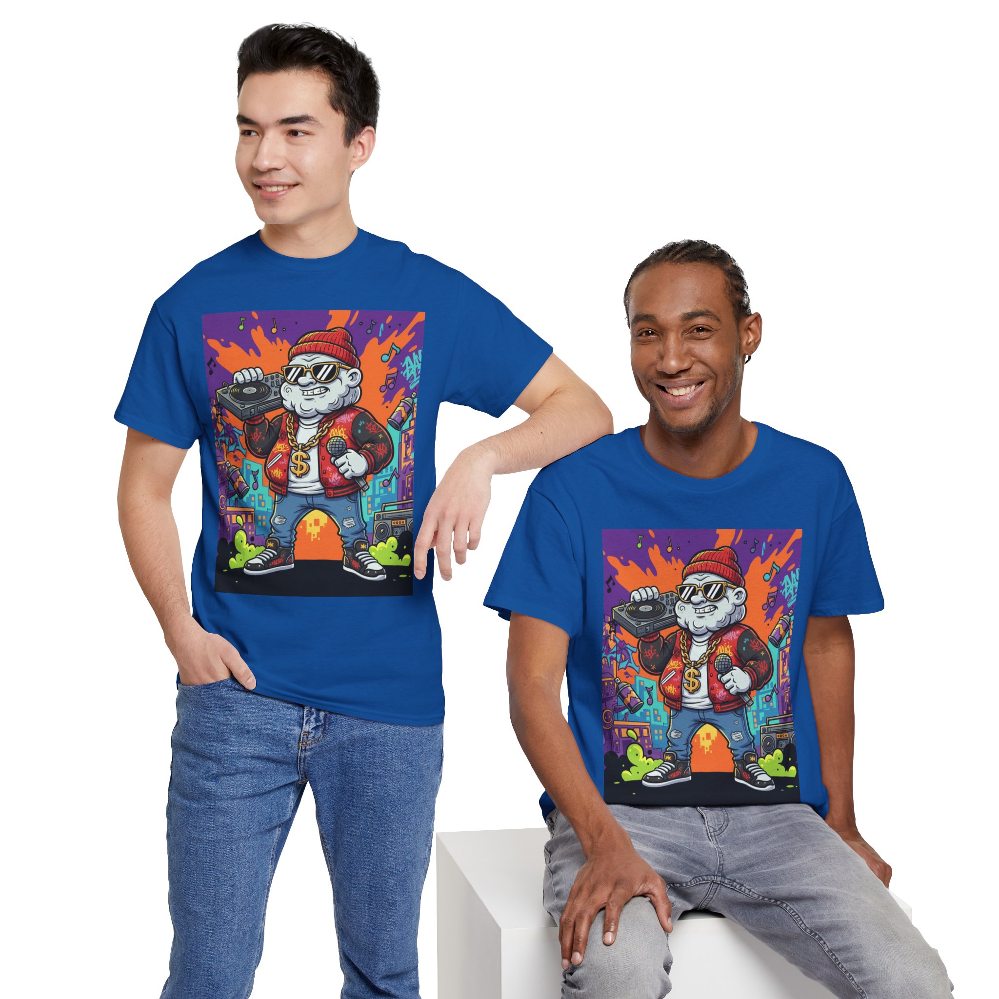 Cat Rapper Graphic Tee - Image 19