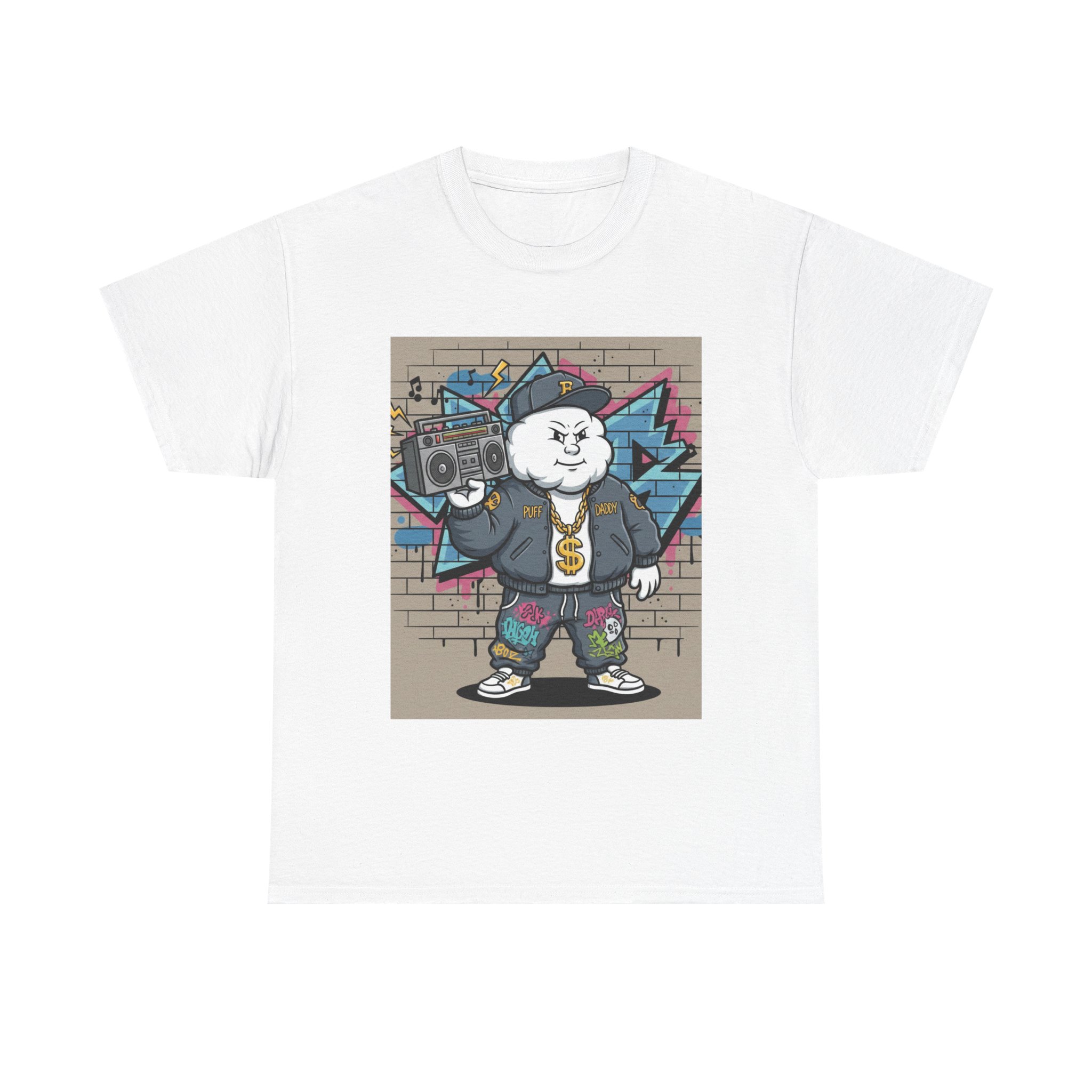 Hip Hop Cartoon Cat Tshirt - Image 7