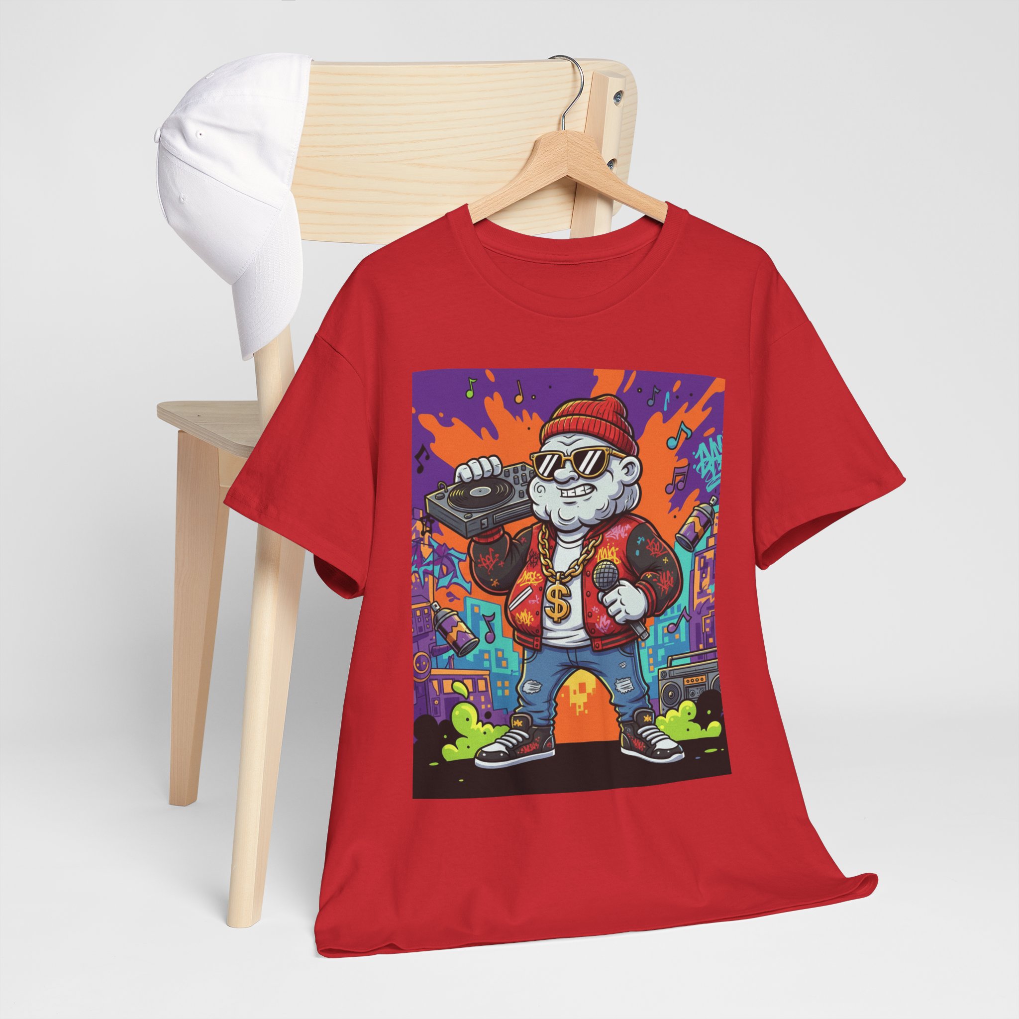 Cat Rapper Graphic Tee - Image 28