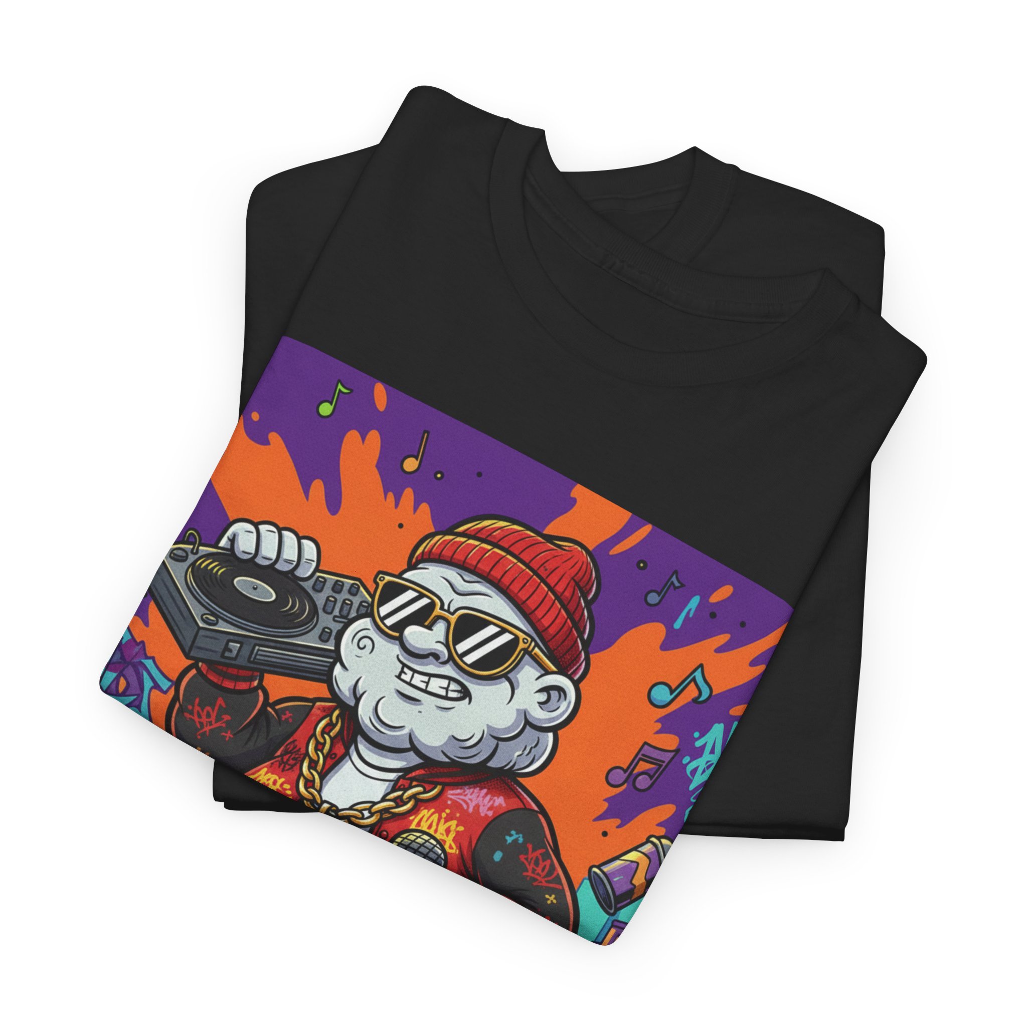 Cat Rapper Graphic Tee - Image 3