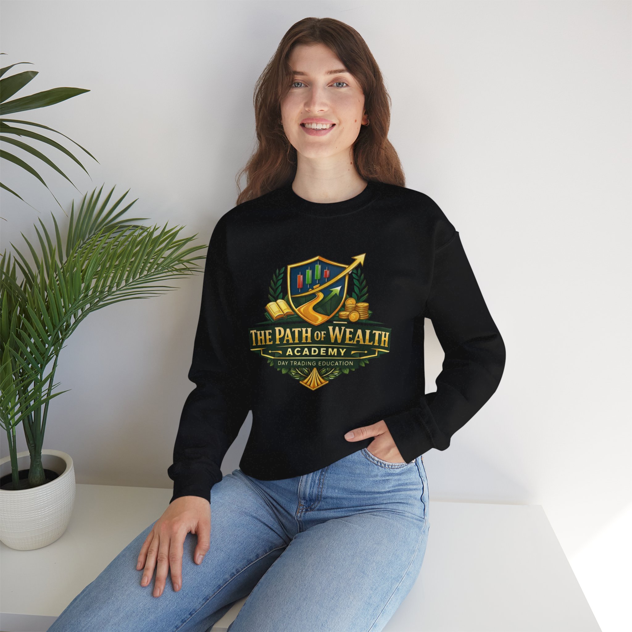 The Path of Wealth Academy Crewneck Sweatshirt - Image 4