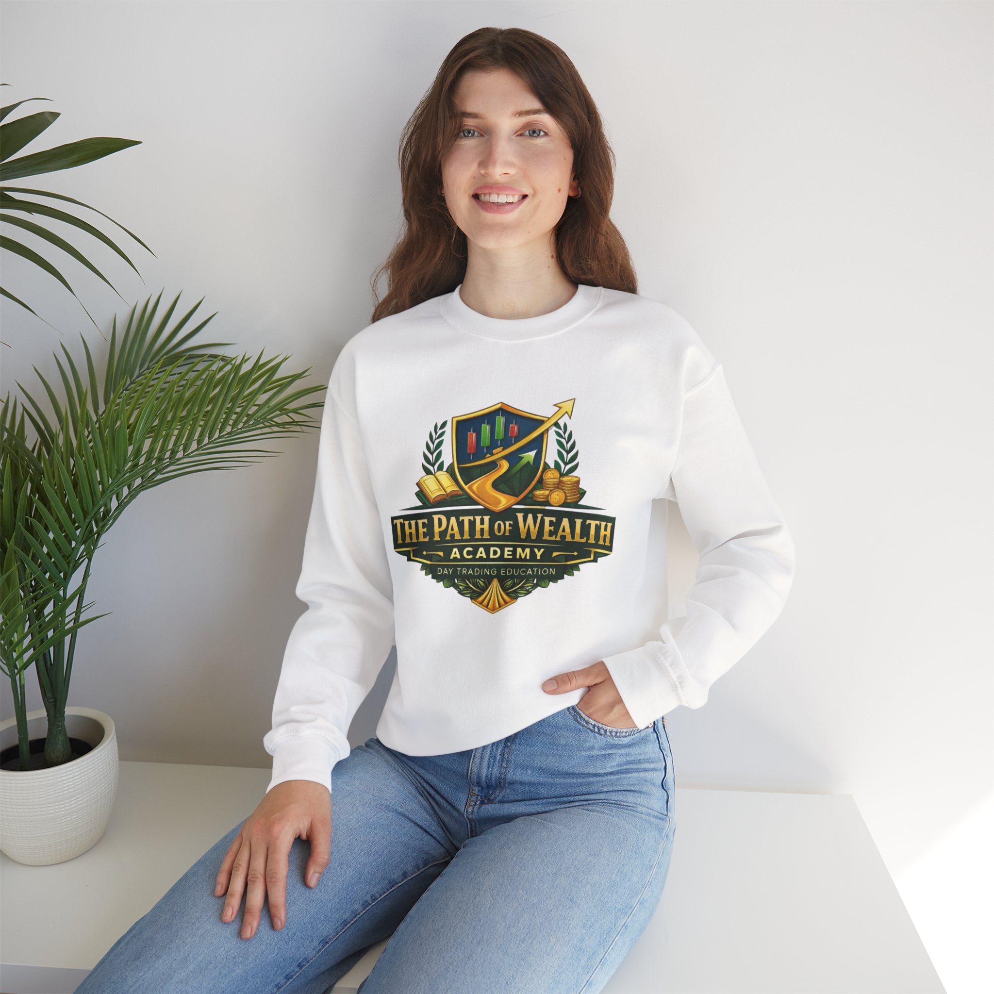 The Path of Wealth Academy Crewneck Sweatshirt - Image 8