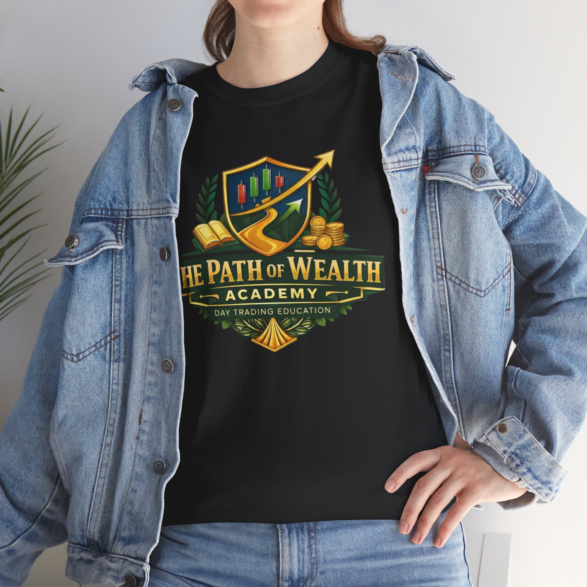 Path of Wealth Academy Logo T‑Shirt - Image 8