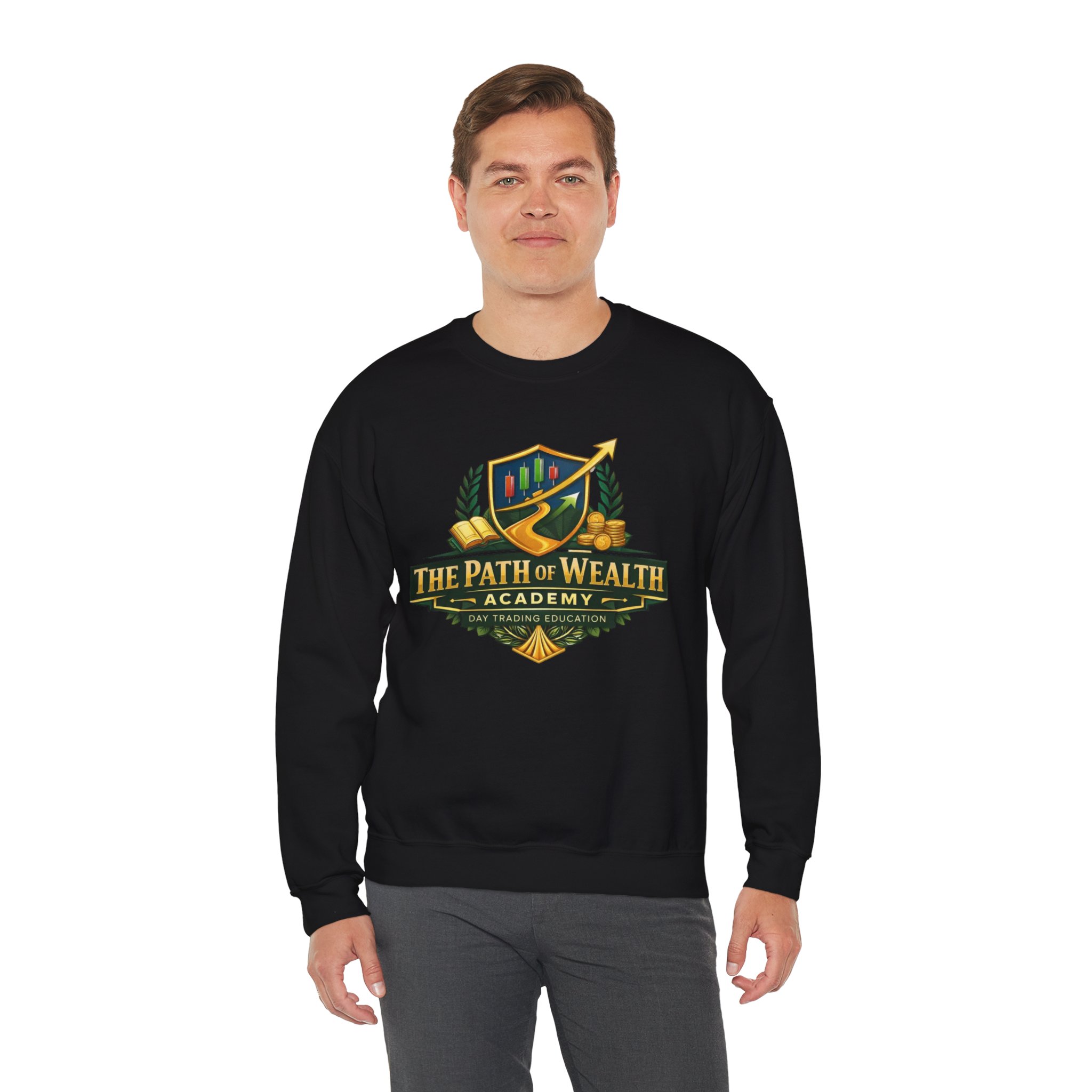 The Path of Wealth Academy Crewneck Sweatshirt - Image 3